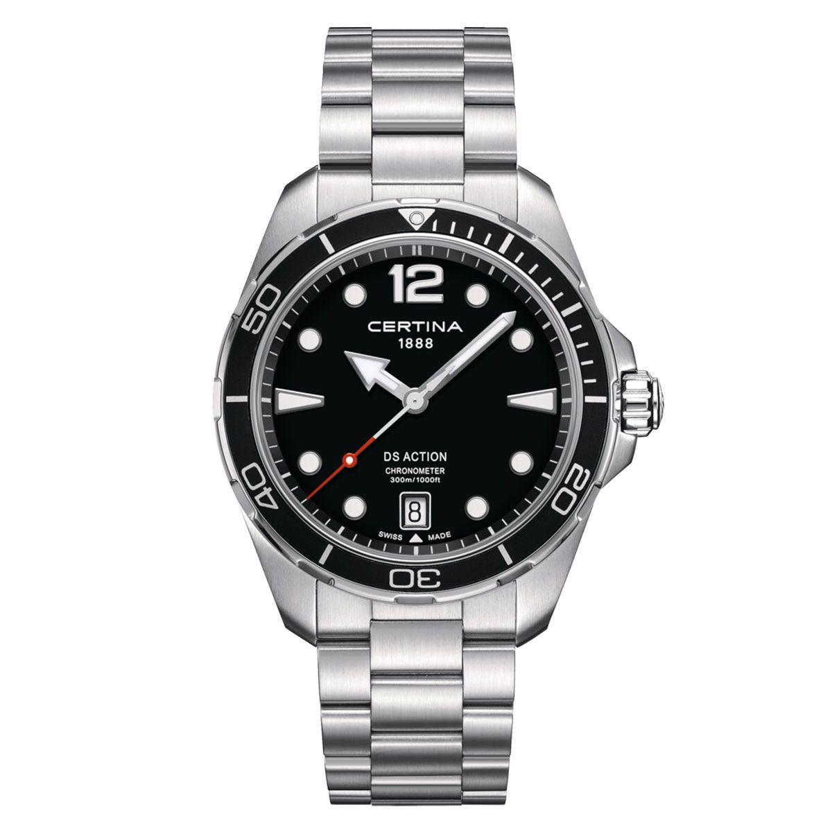 Reloj Certina Ds Action Acero Negro-0