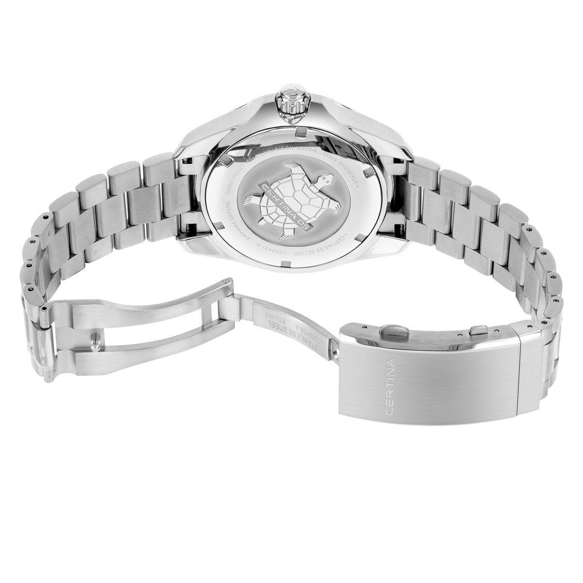 Reloj Certina Ds Action Acero Negro-2