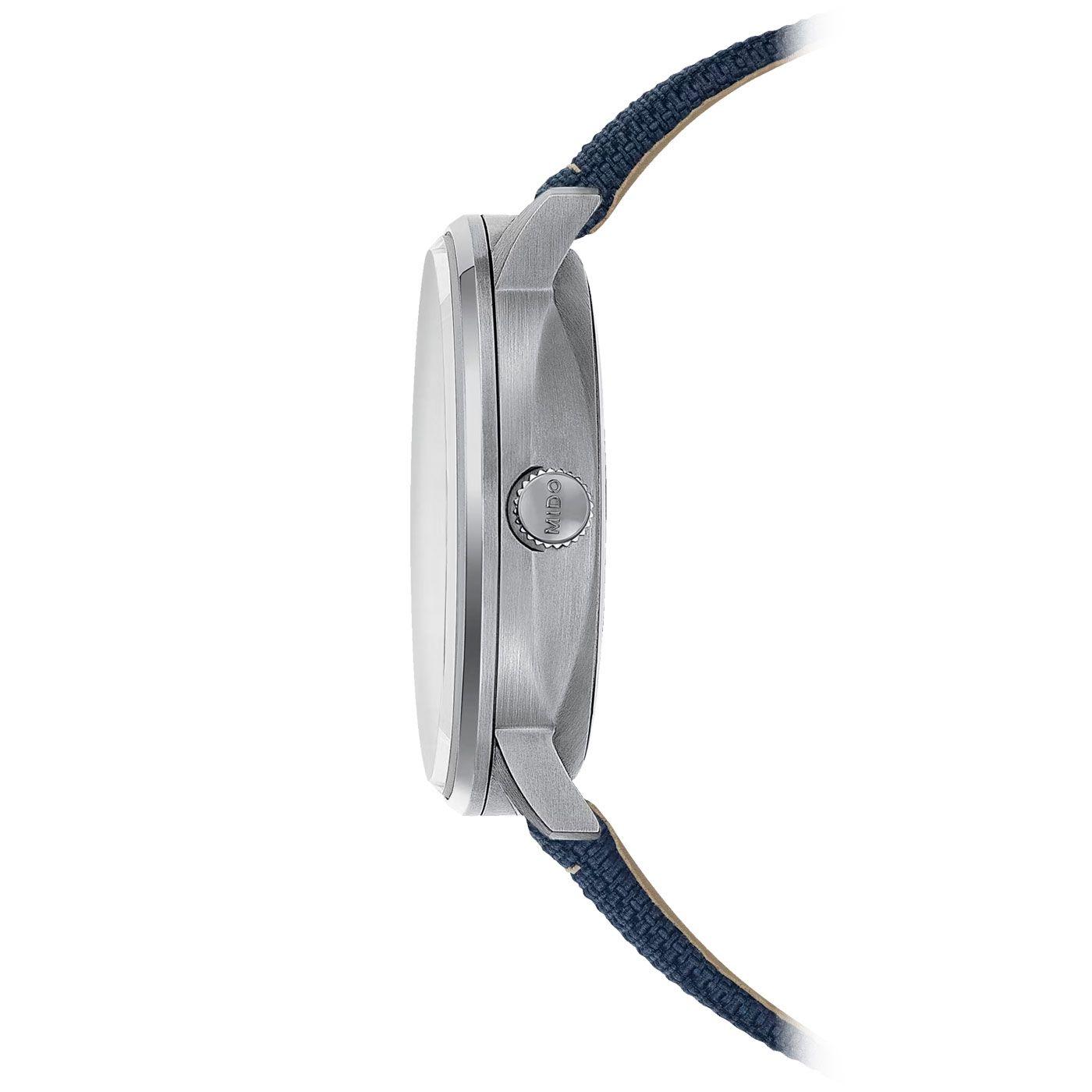 Reloj Mido Commander Big Date Azul-2