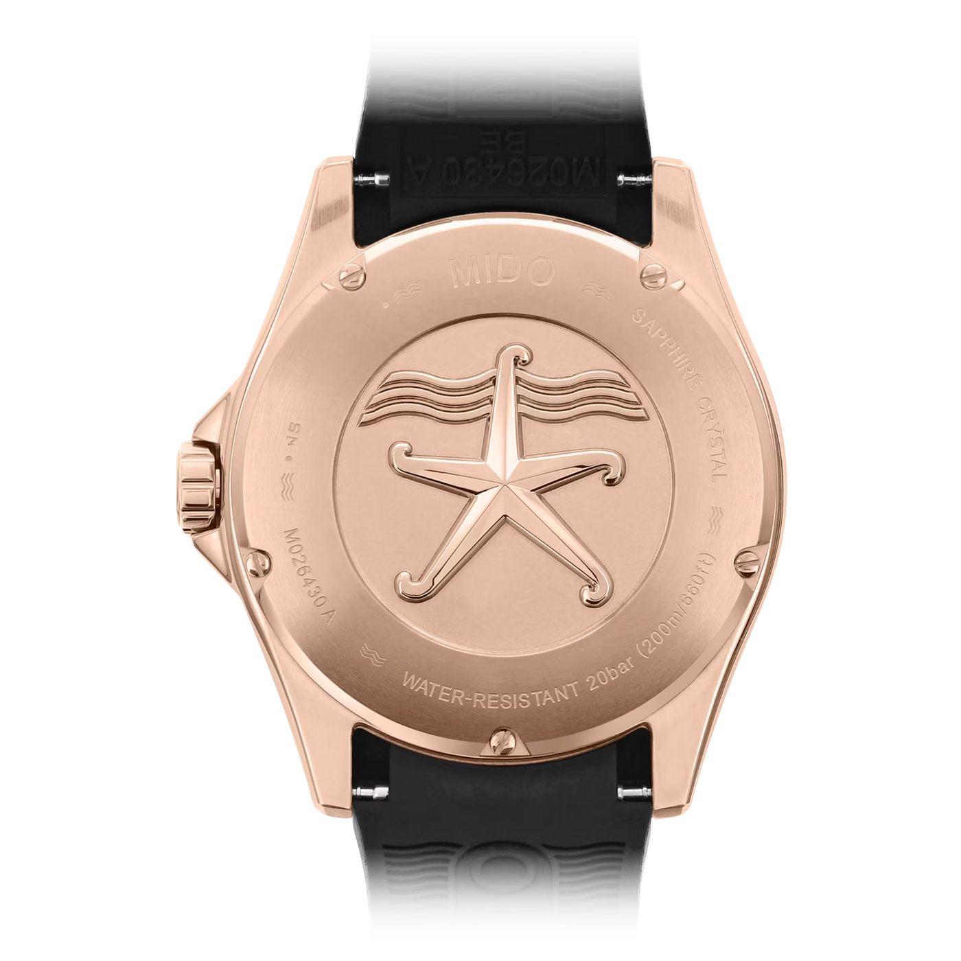 Reloj Mido Ocean Star 200 Silicon Negro-1