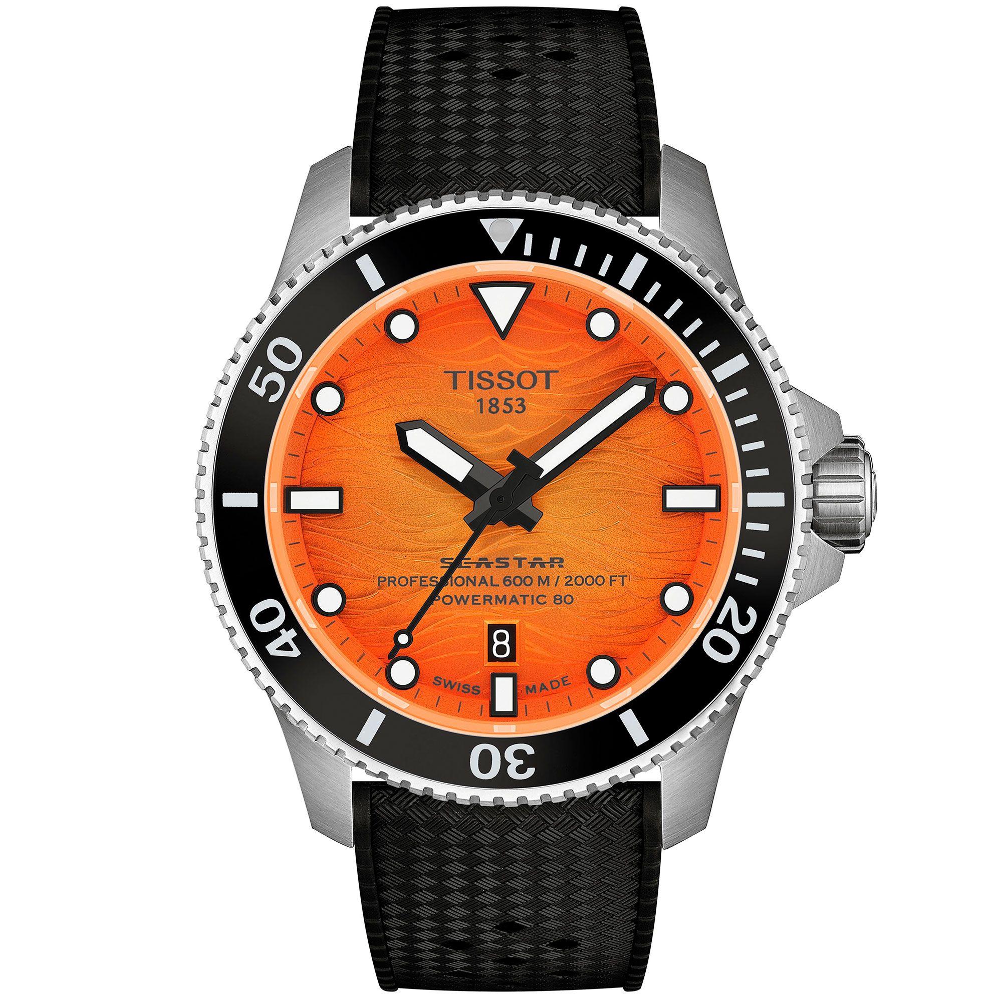 Reloj Tissot Seastar 2000 44MM Naranja-0