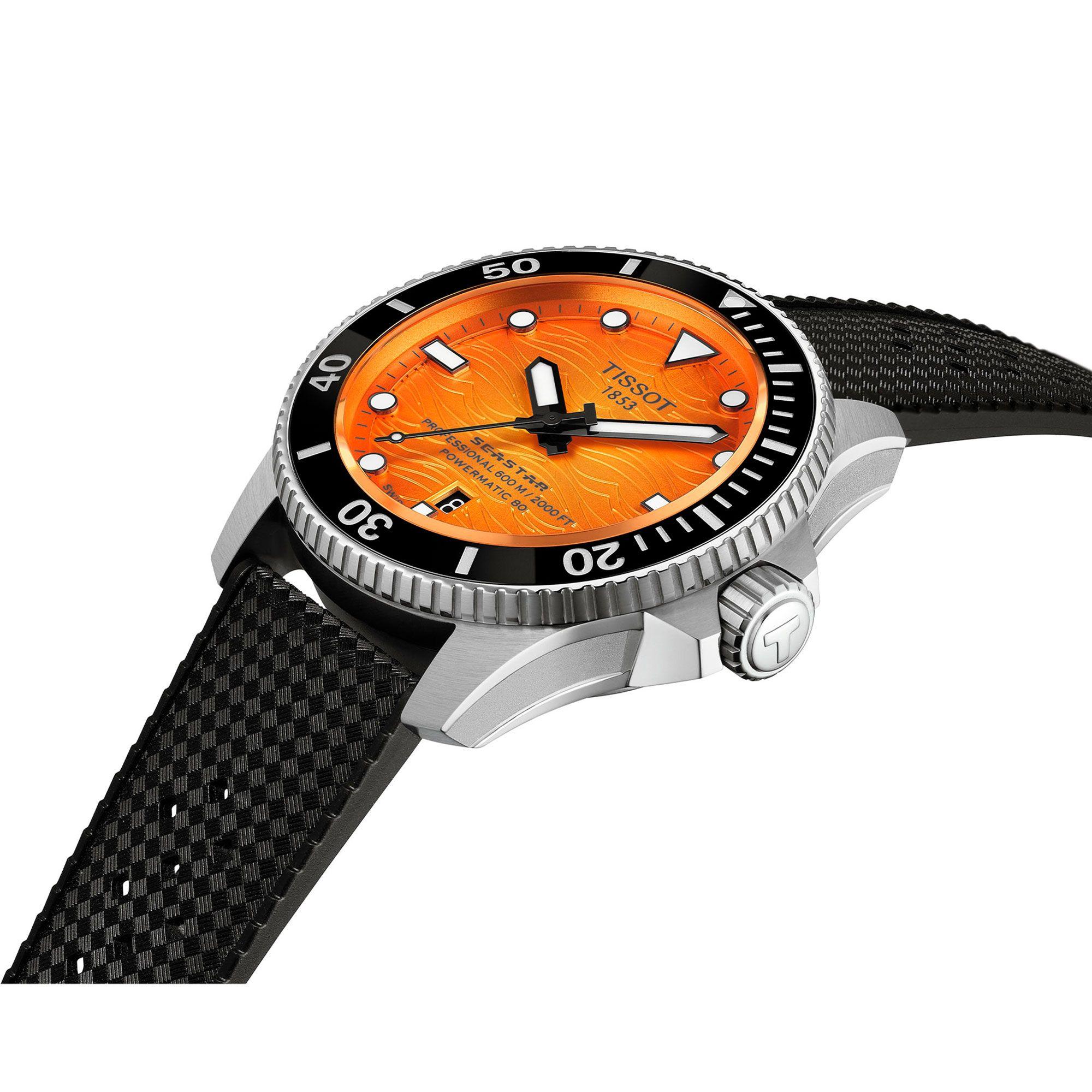 Reloj Tissot Seastar 2000 44MM Naranja-3