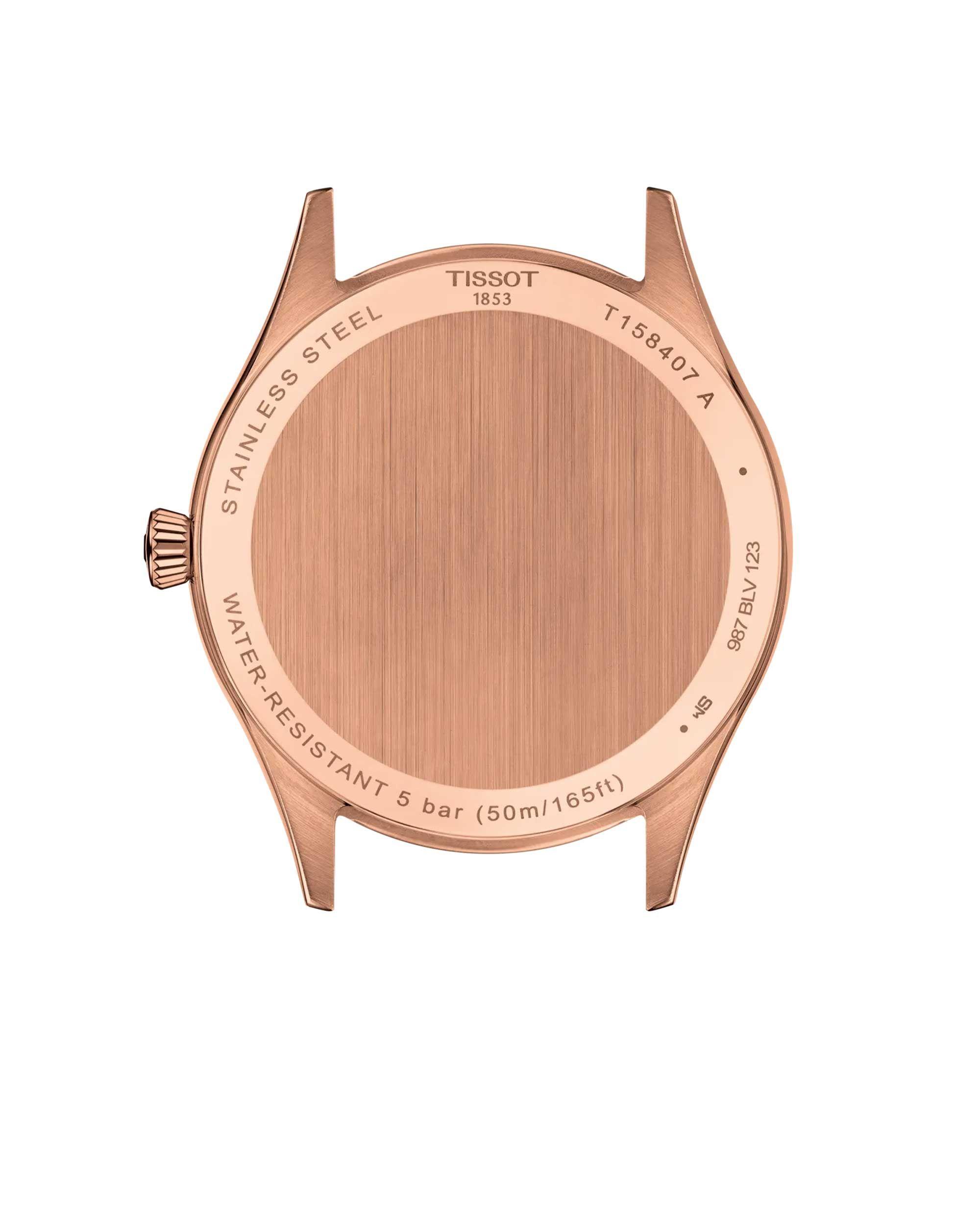 Reloj Tissot Classic Dream Cuero Oro Rosa-2