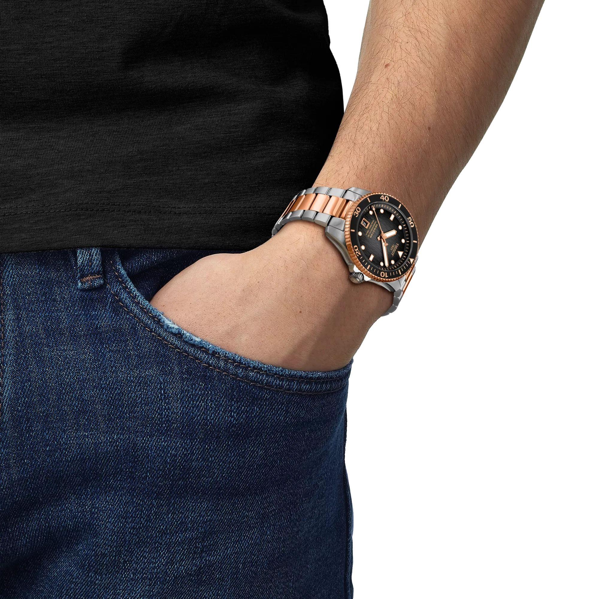 Reloj Tissot Seastar 1000 Bicolor Grafito 40MM-3