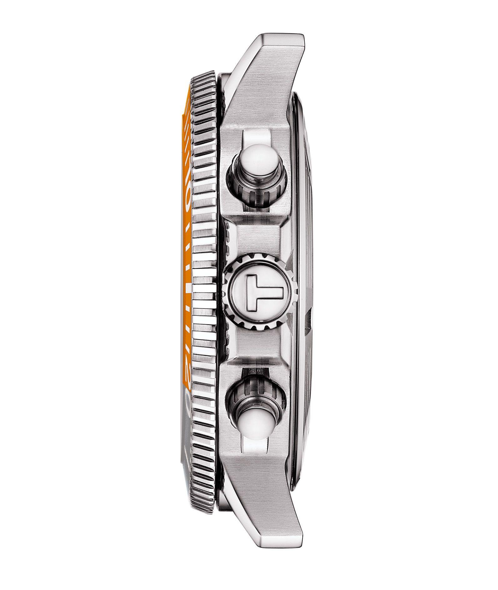 Reloj Tissot Seastar 1000 Tela Gris-2