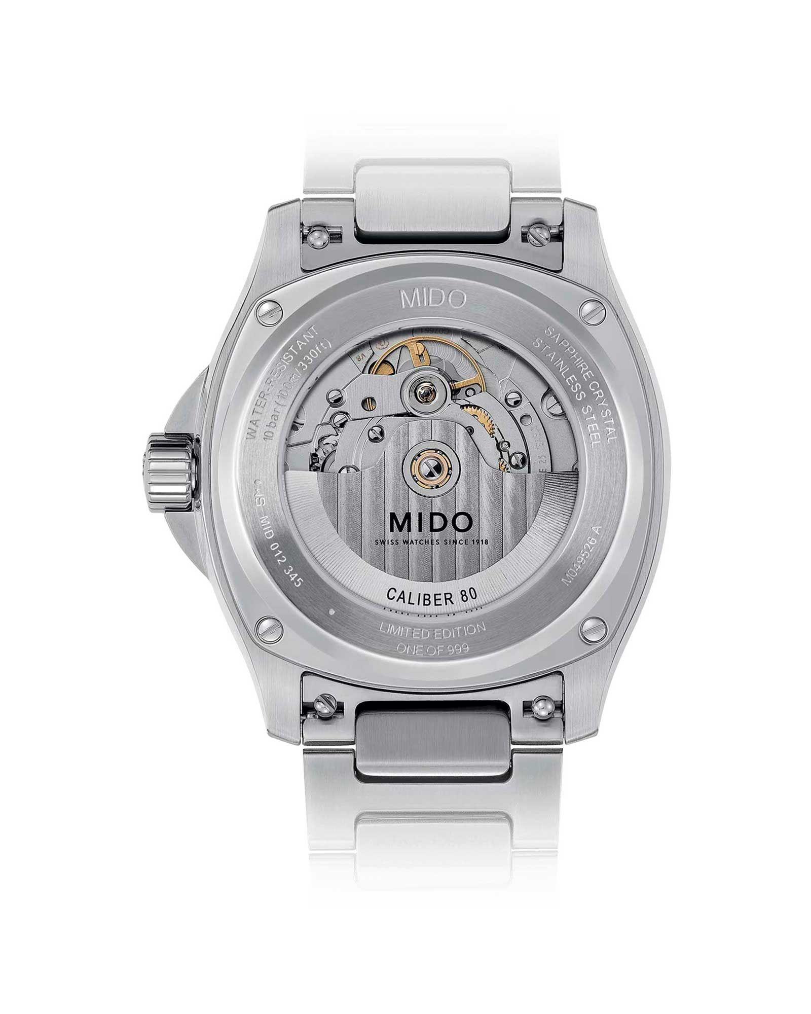 Reloj Mido Multifort Powerwind Verde-1