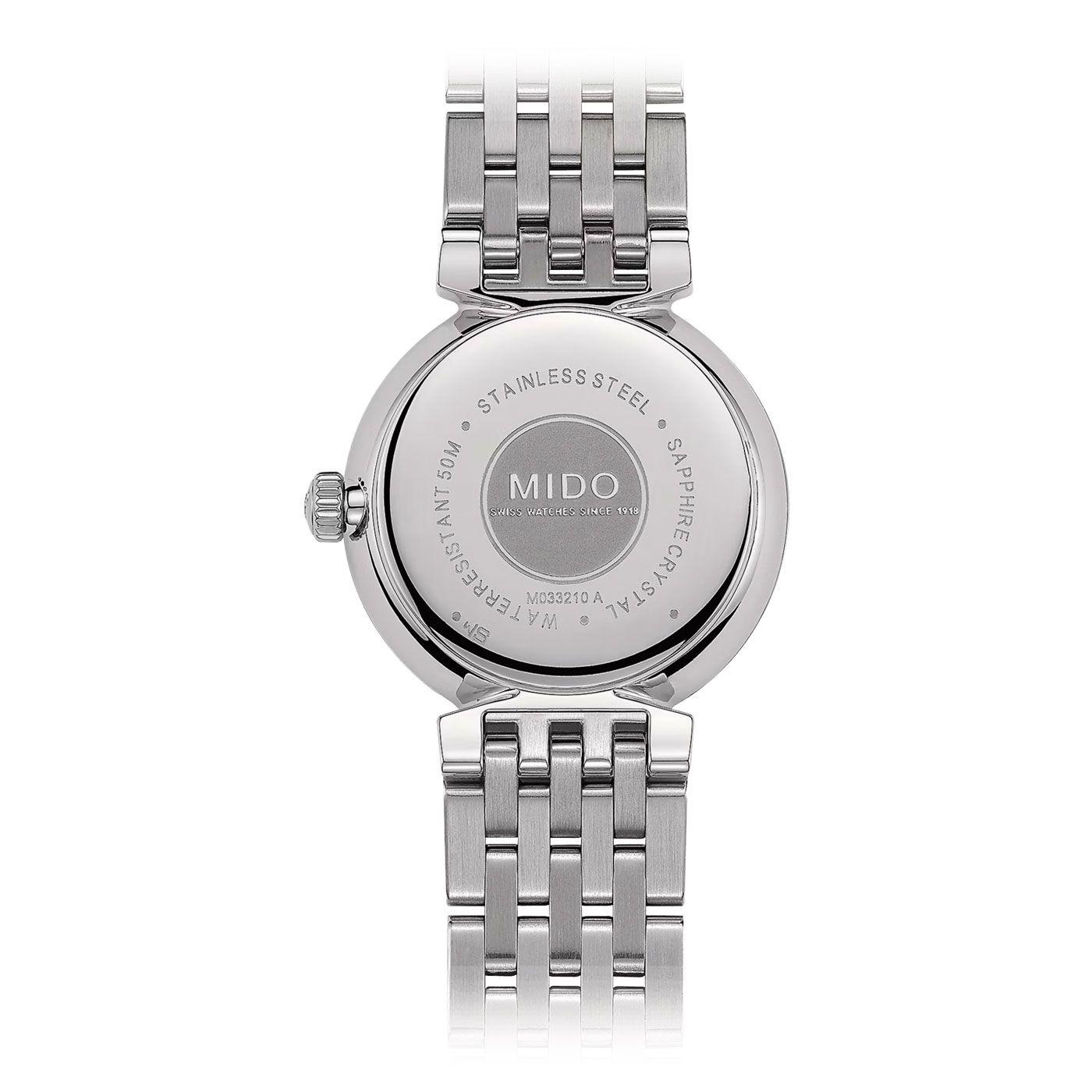 Reloj Mido Dorada Acero Blanco-1