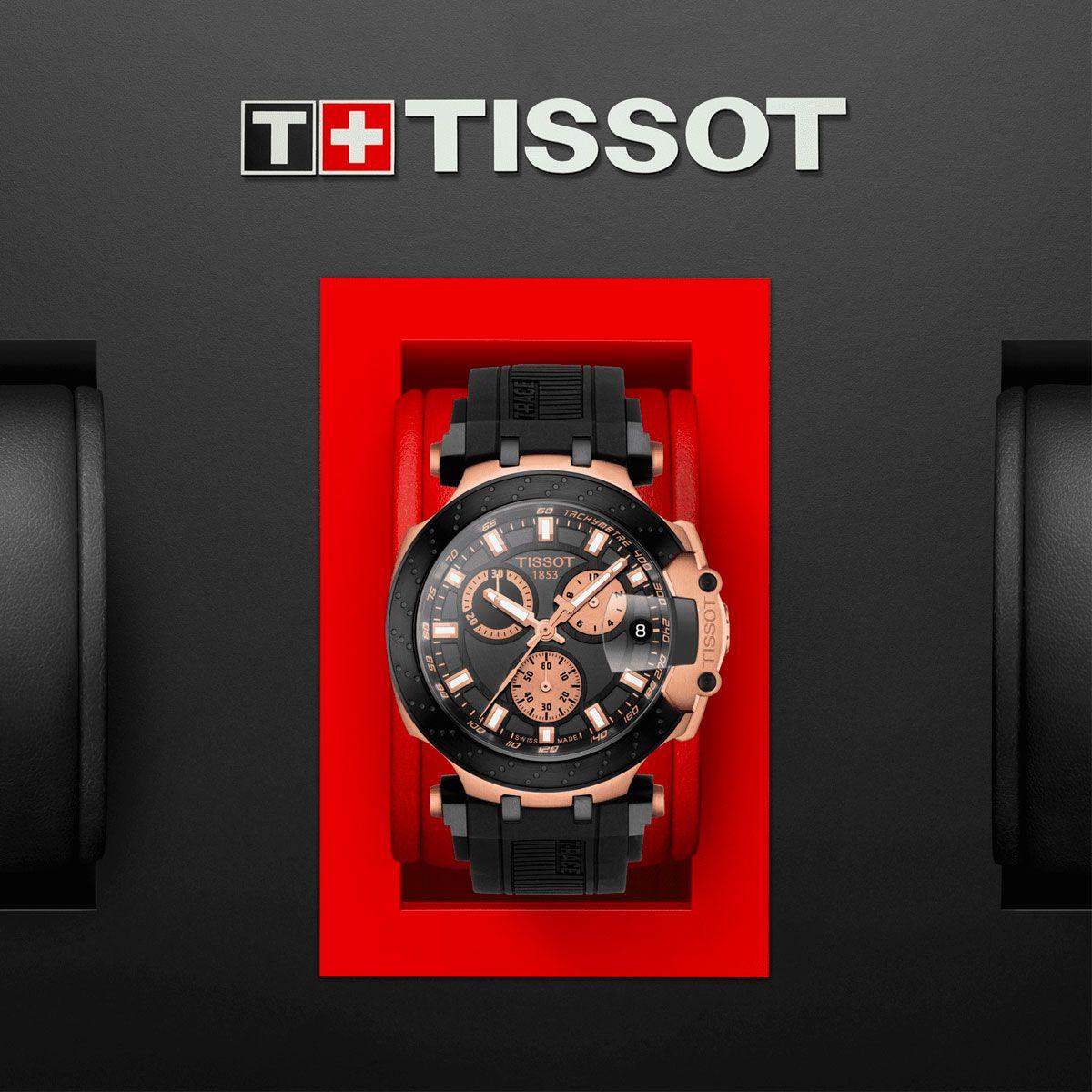 Reloj Tissot T-Race Chronograph Negro Dorado-2