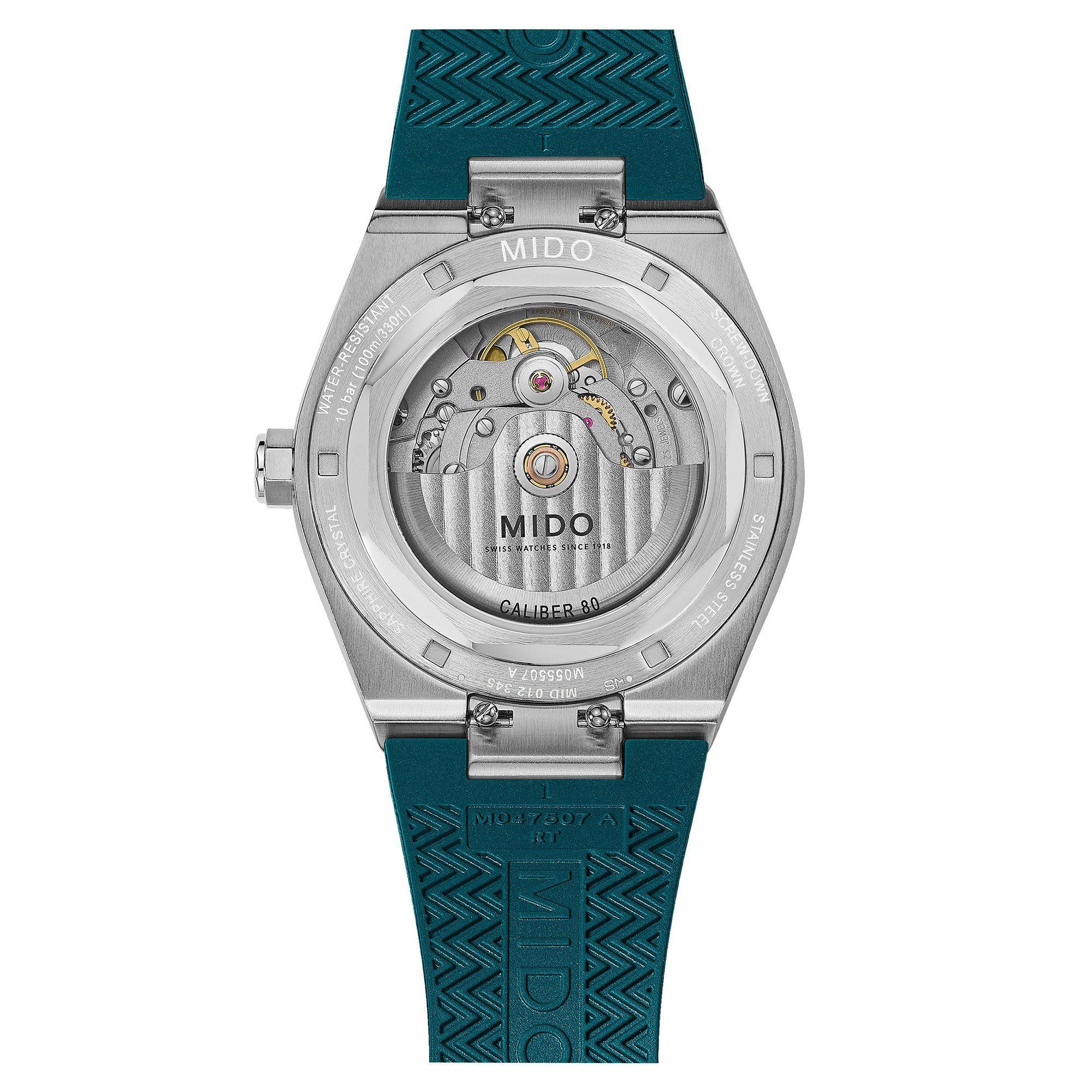 Reloj Mido Multifort 8 One Crown 40MM Resina Azul-1