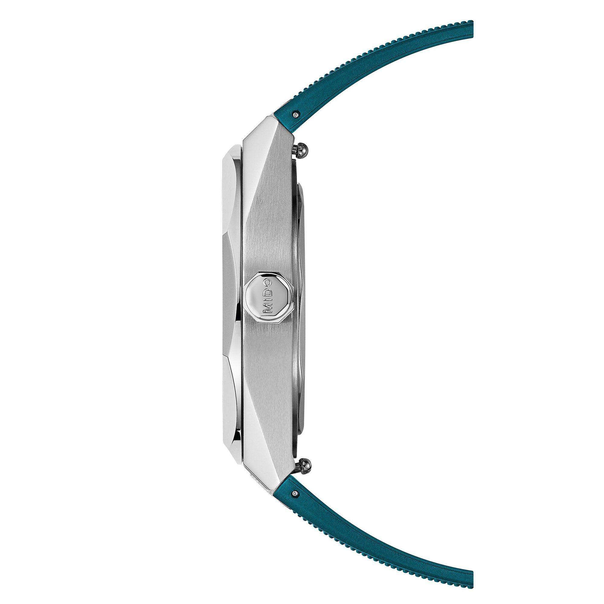 Reloj Mido Multifort 8 One Crown 40MM Resina Azul-2