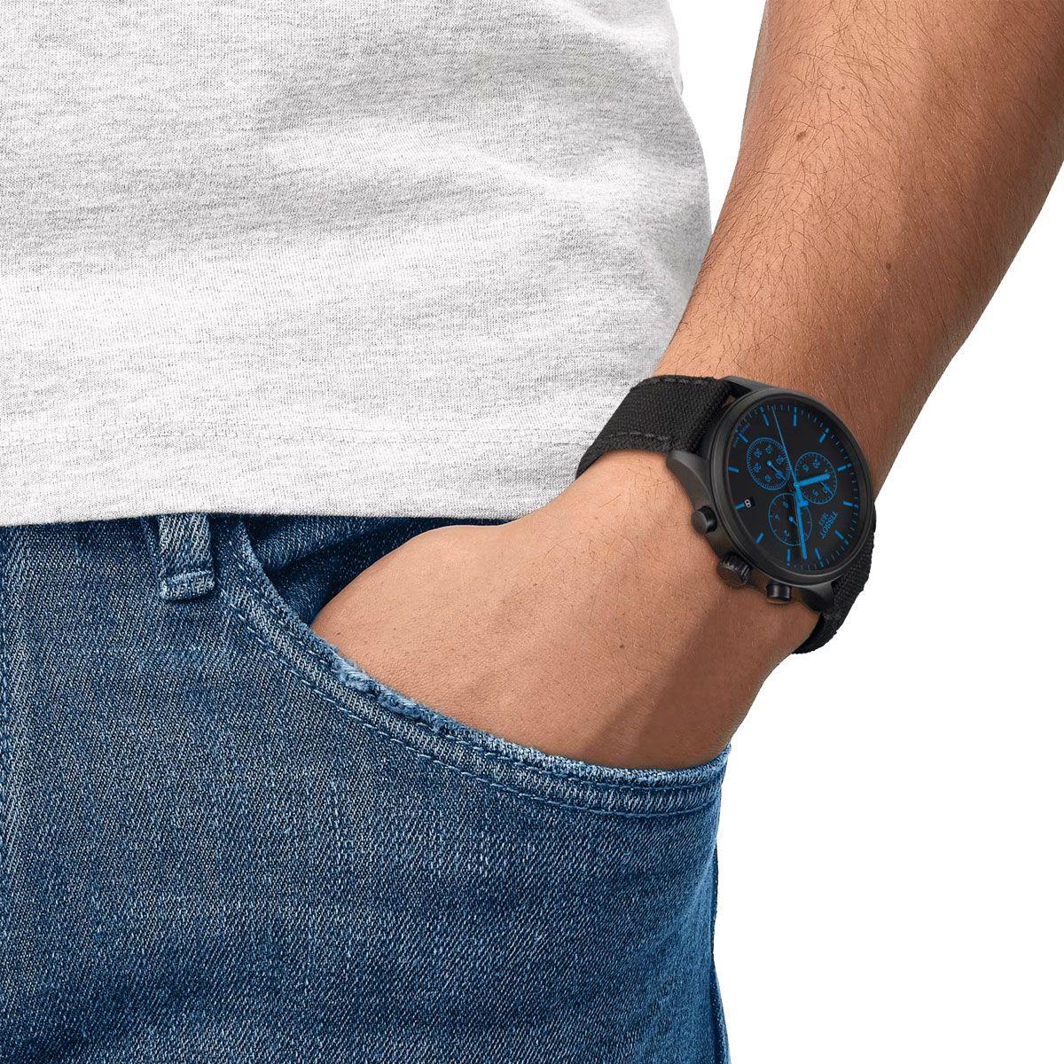 Reloj Tissot Chrono XL Tela Negro-4