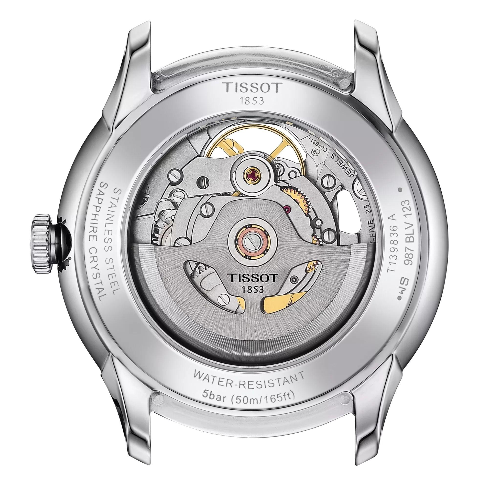 Reloj Tissot Chemin Des Tourelles Skeleton Acero-1
