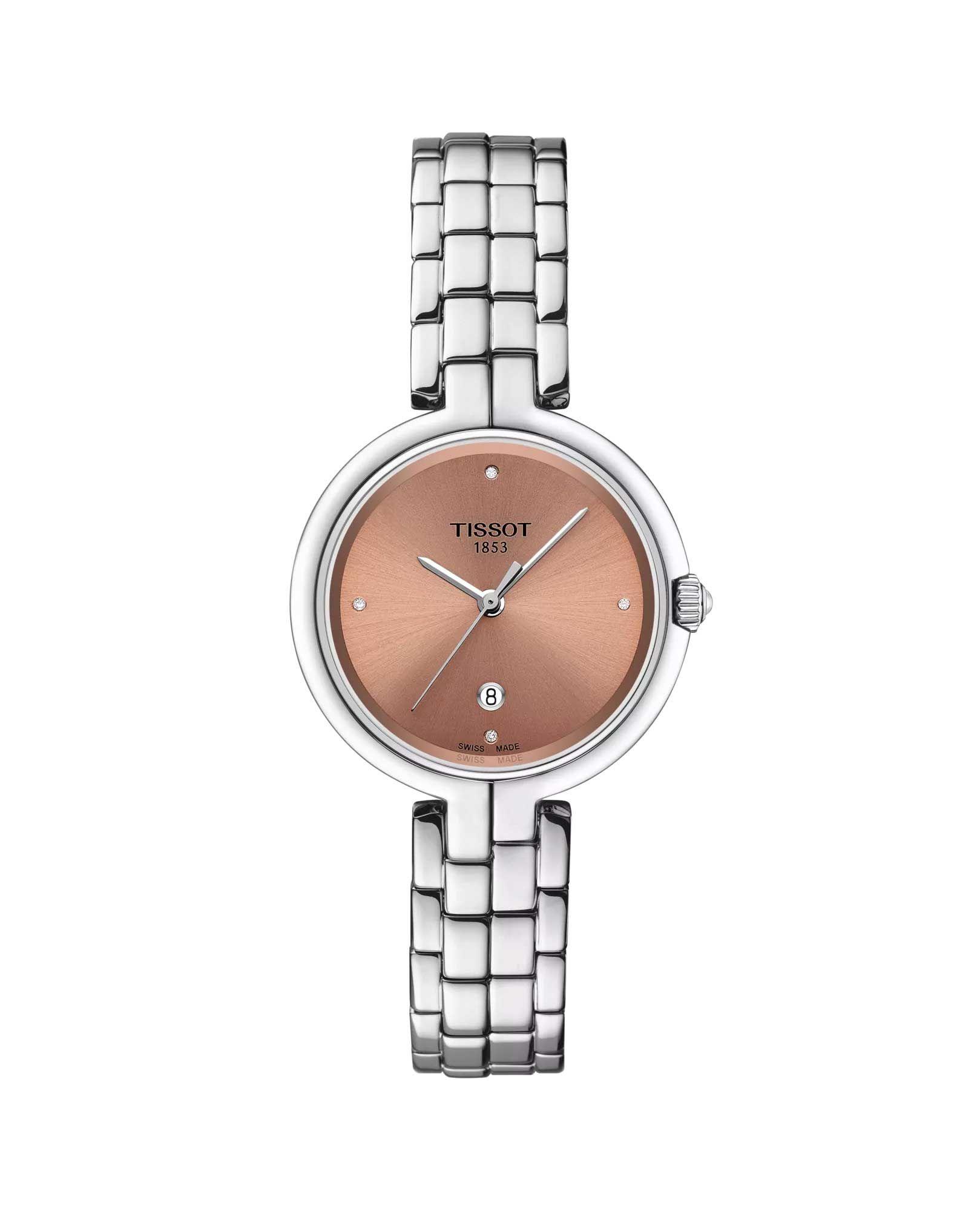 Reloj Tissot Flamingo Acero Café-0