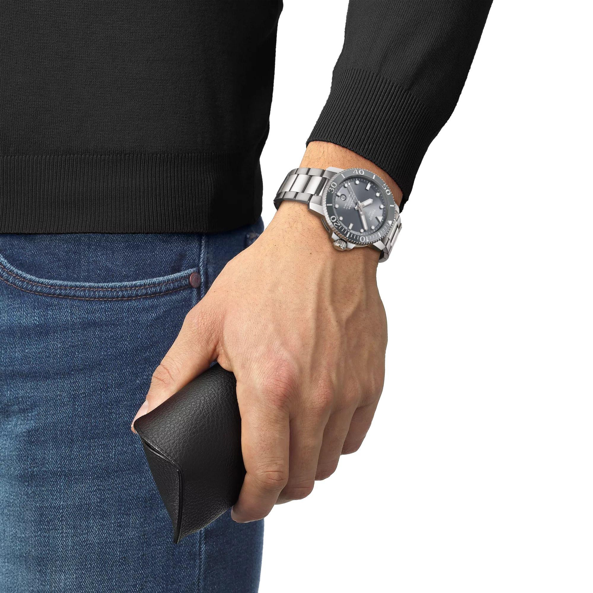 Reloj Tissot Seastar 1000 Gris-3
