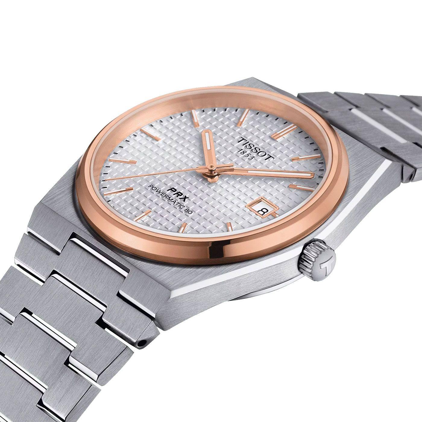 Reloj Tissot PRX Powermatic 80 Acero Dorado-2