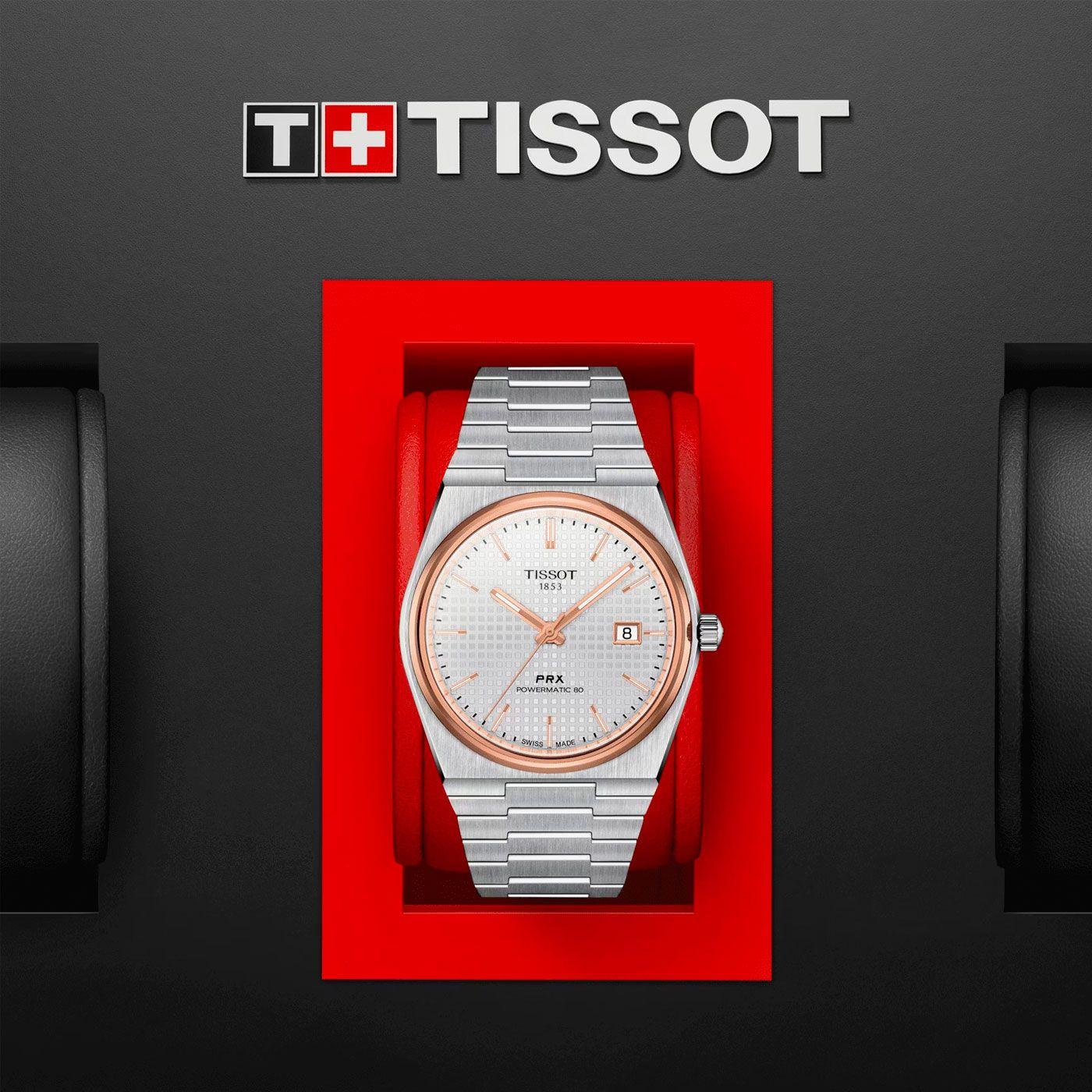 Reloj Tissot PRX Powermatic 80 Acero Dorado-5