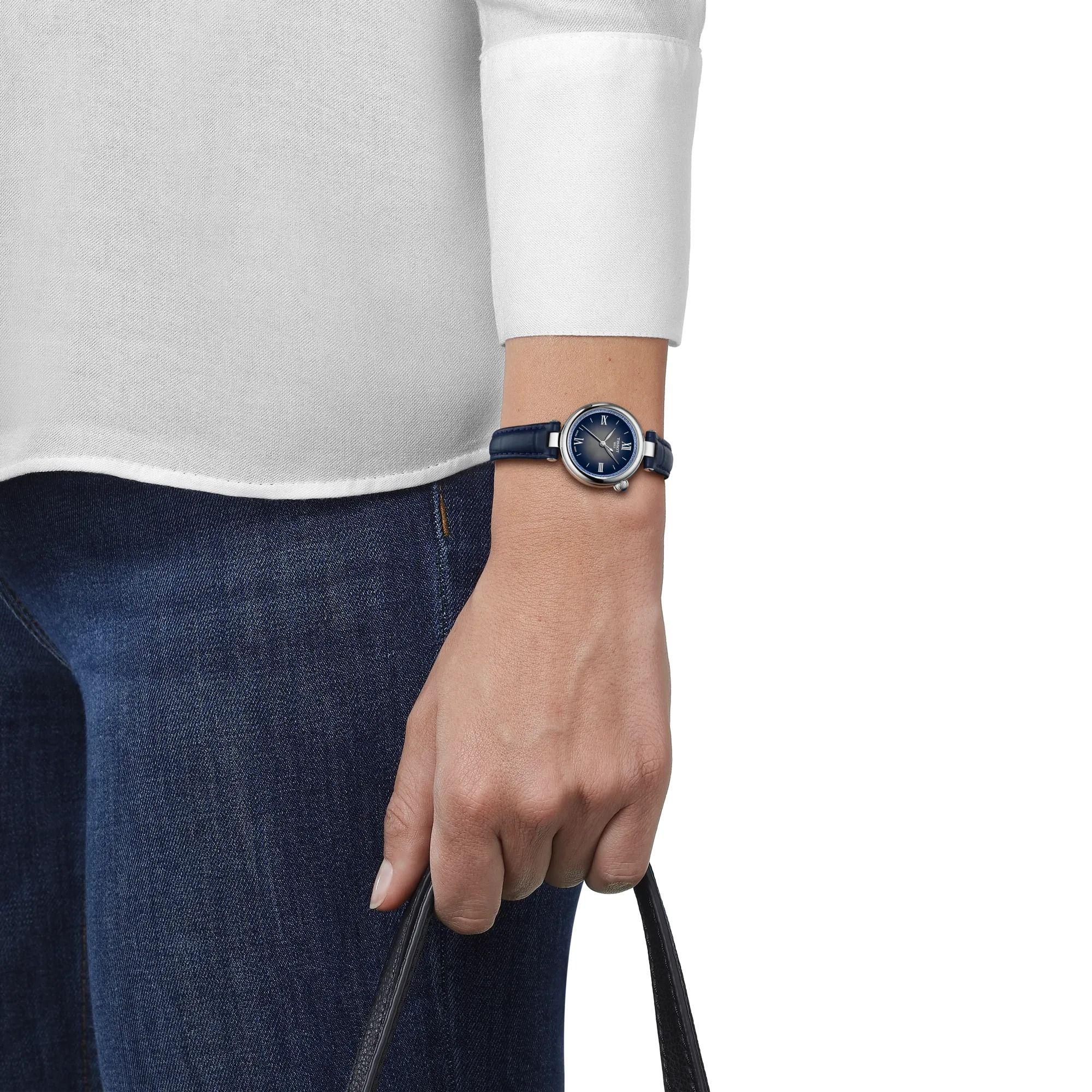 Reloj Tissot Desir Cuero Azul-3
