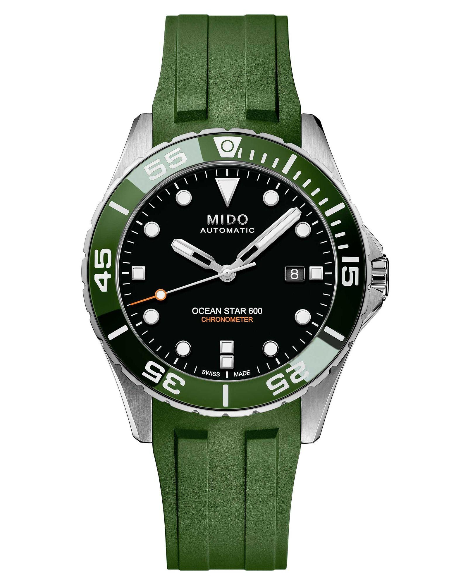 Reloj Mido Ocean Star 600 Chronometer Acero Verde-1