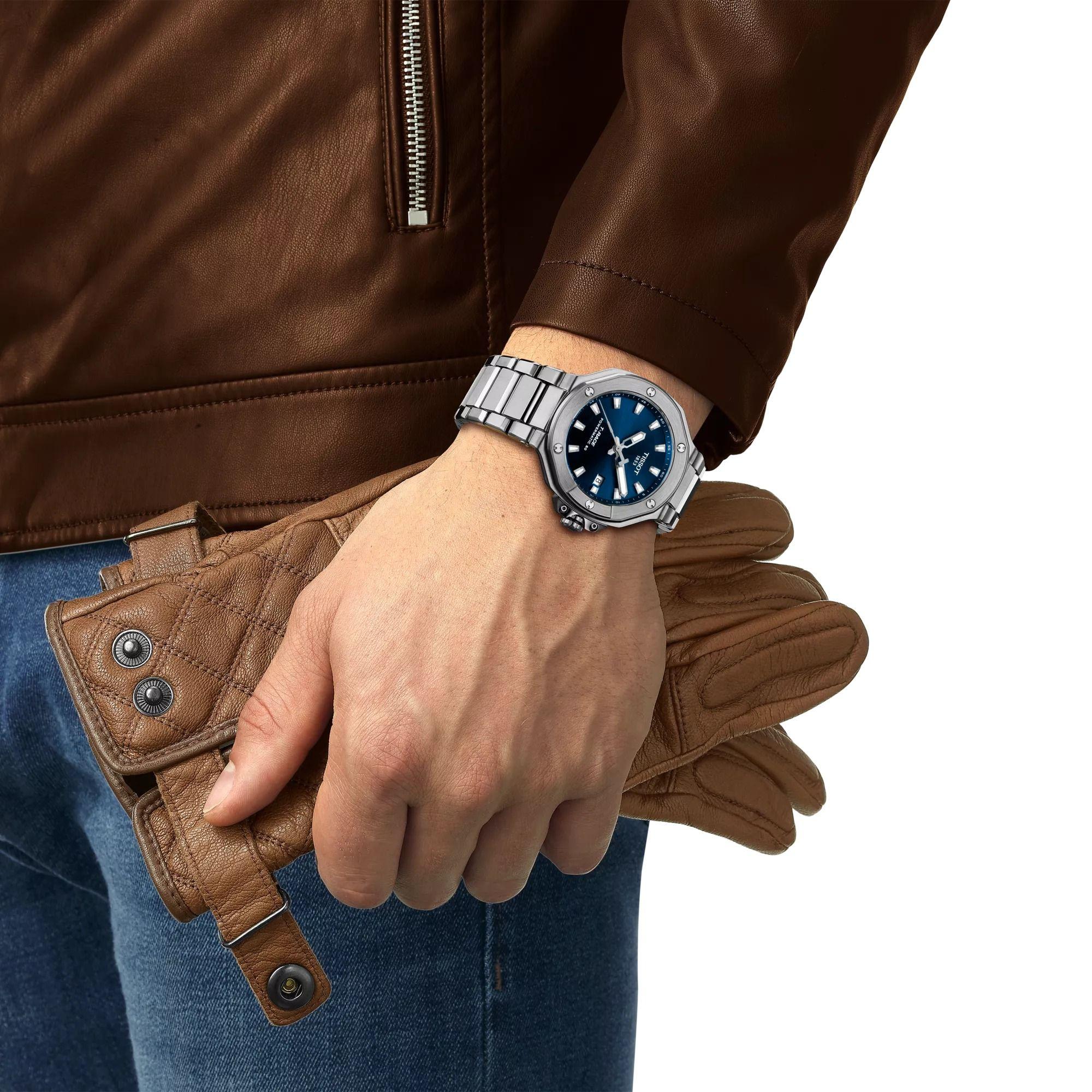 Reloj Tissot T-Race Chronograph Powermatic 80 Acero Azul-3
