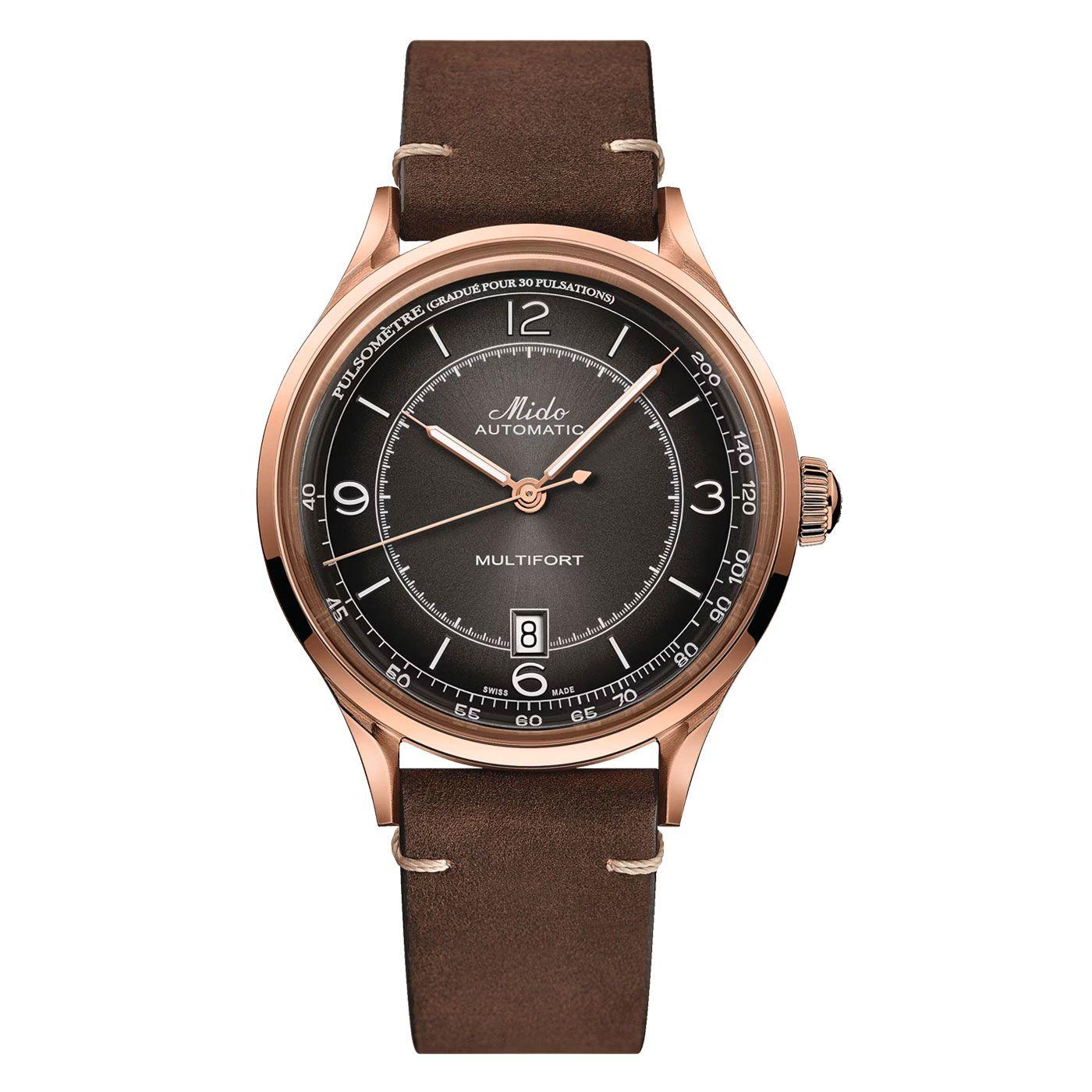 Reloj Mido Multifort Patrimony Marrón-0
