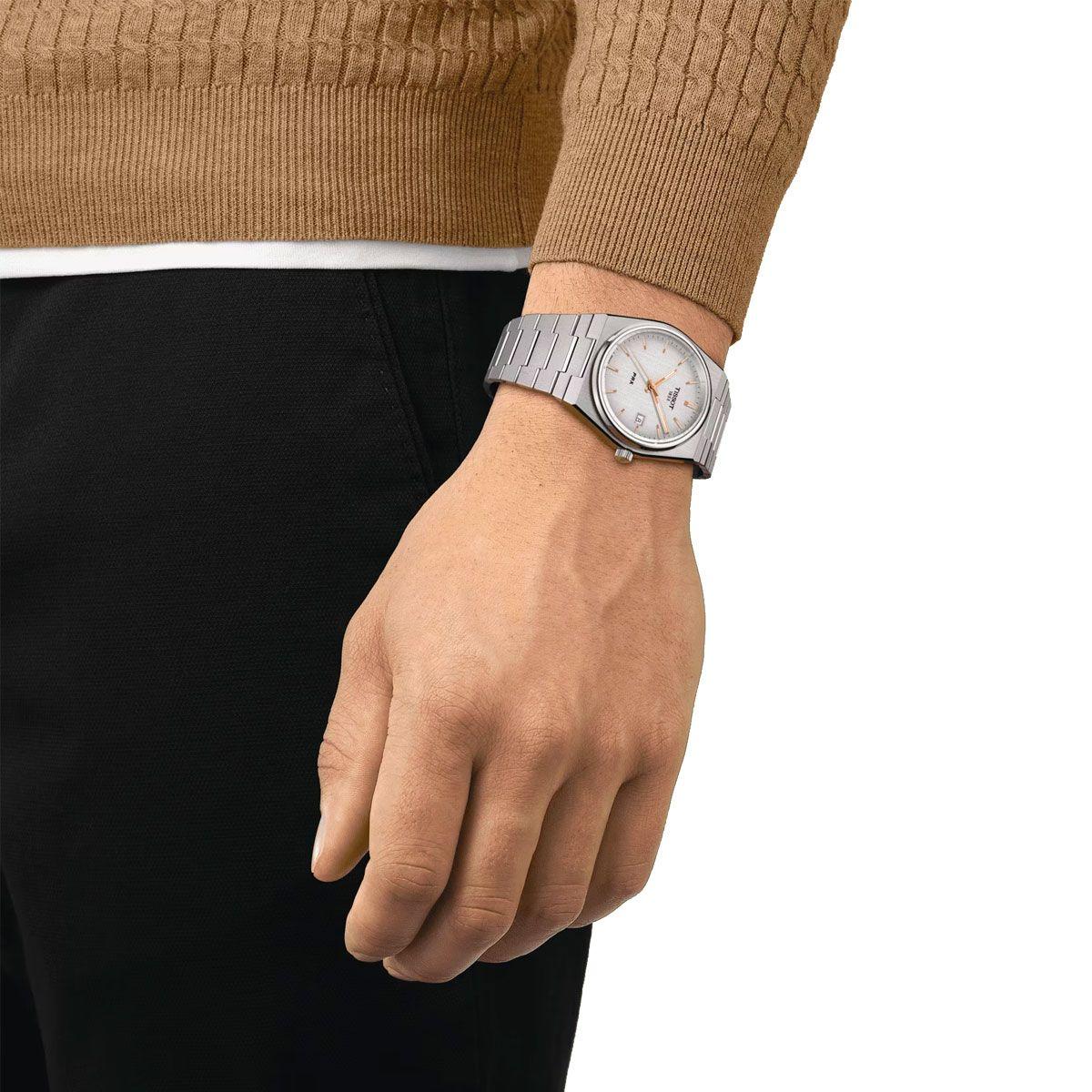 Reloj Tissot PRX 40mm Acero Blanco-4