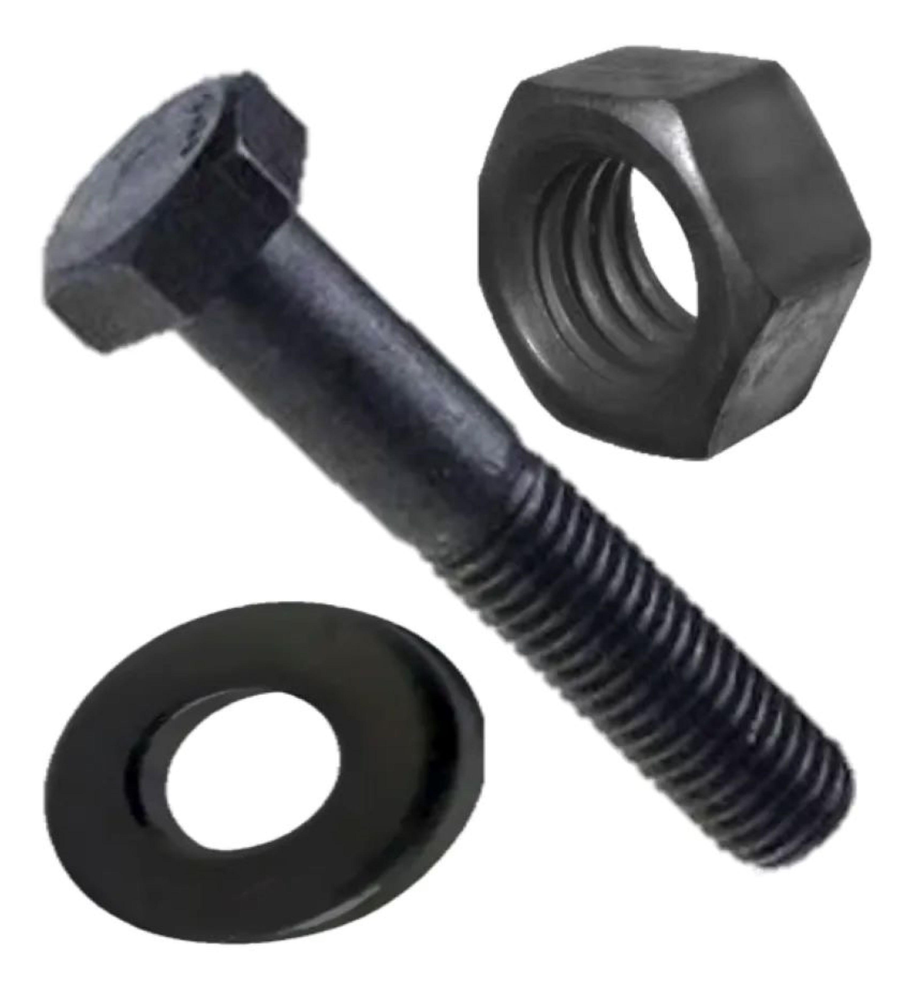 Pack Perno Hexagonal Negro Tuerca Golilla G2 1 4x1 1 2 100un-1