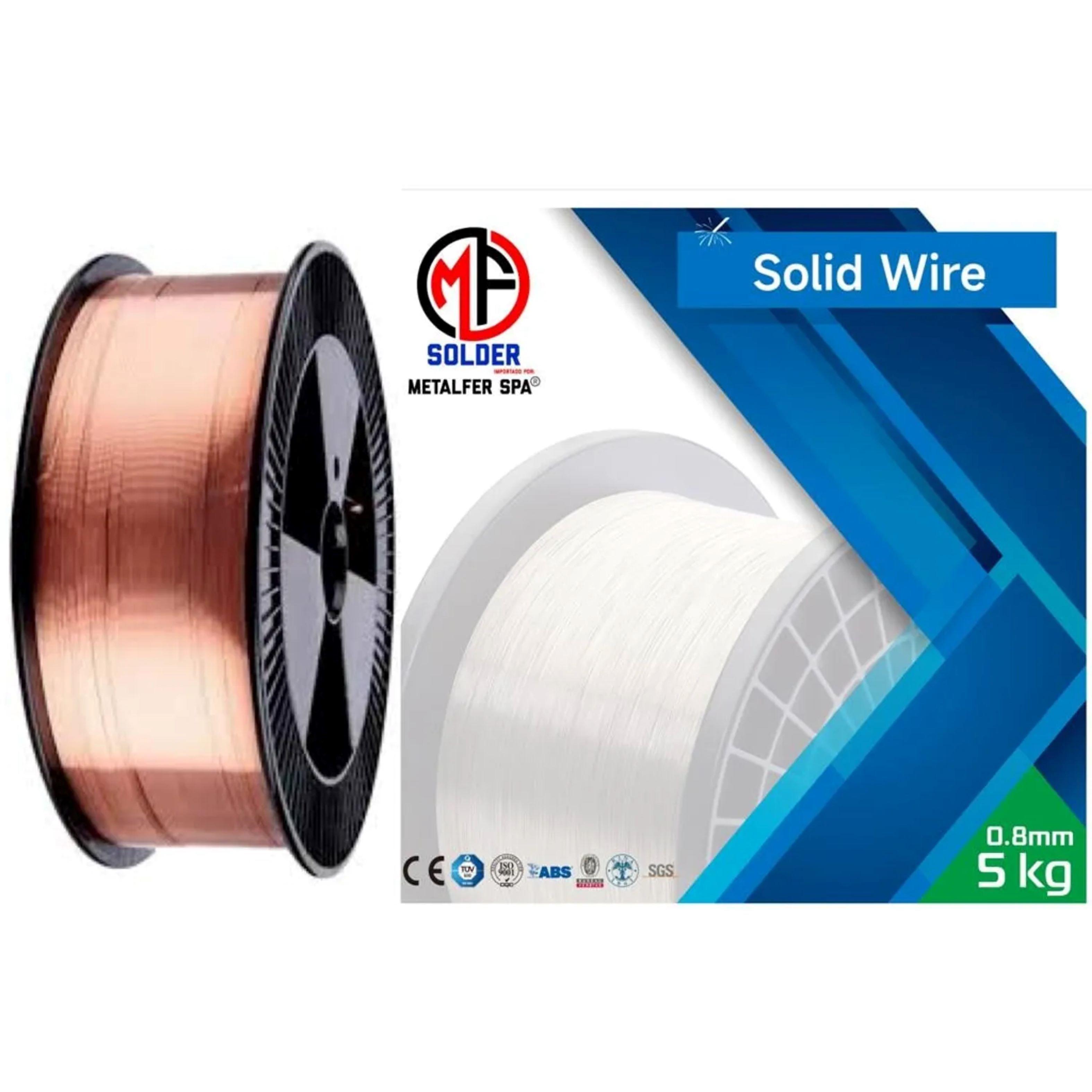 Soldadura Alambre Solido Mig de 0,8 mm de 5 kg-0