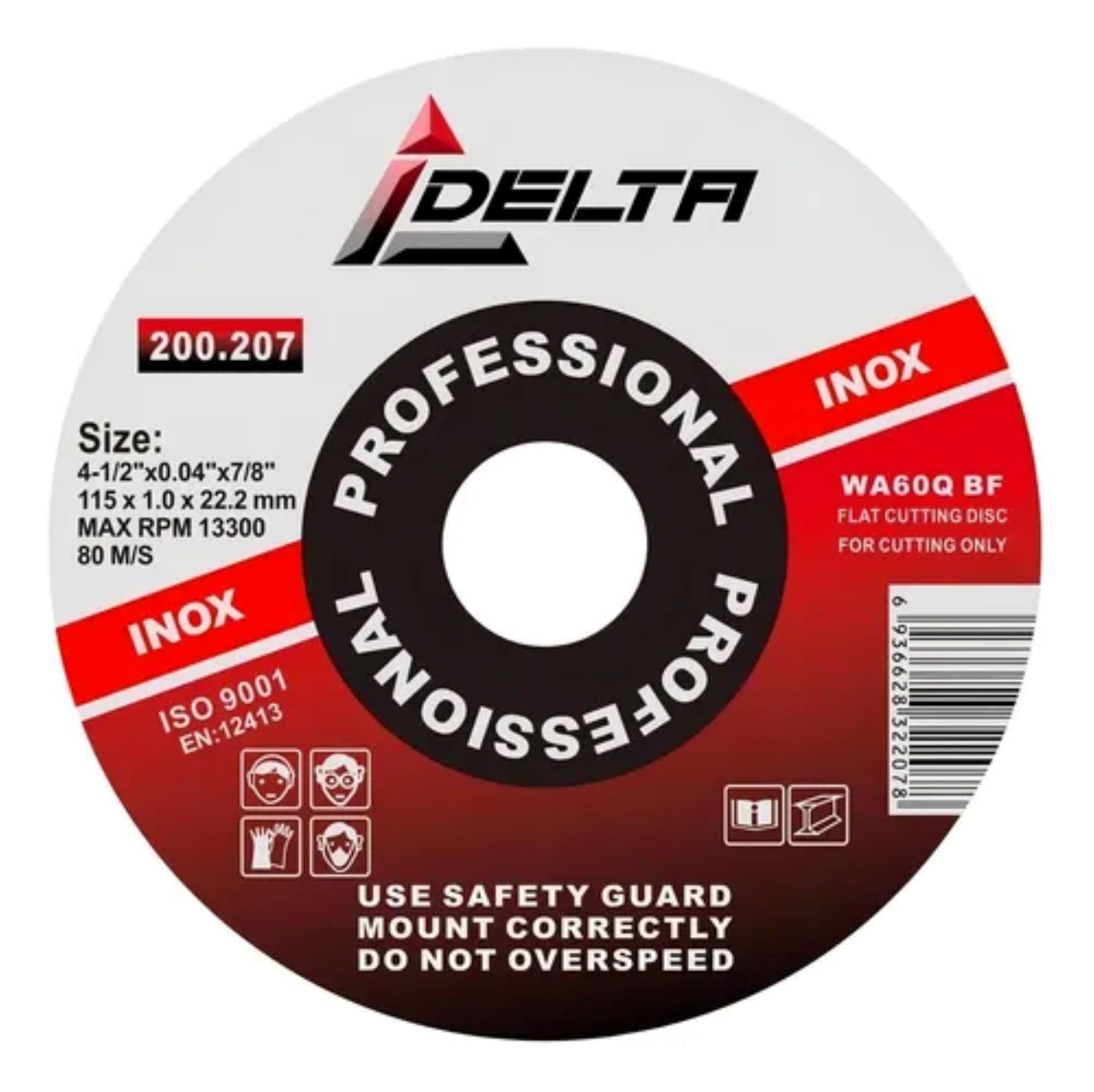 Disco Corte Metal Inox 4. 1/2 Caja 50 Unds. Delta 200.207-0