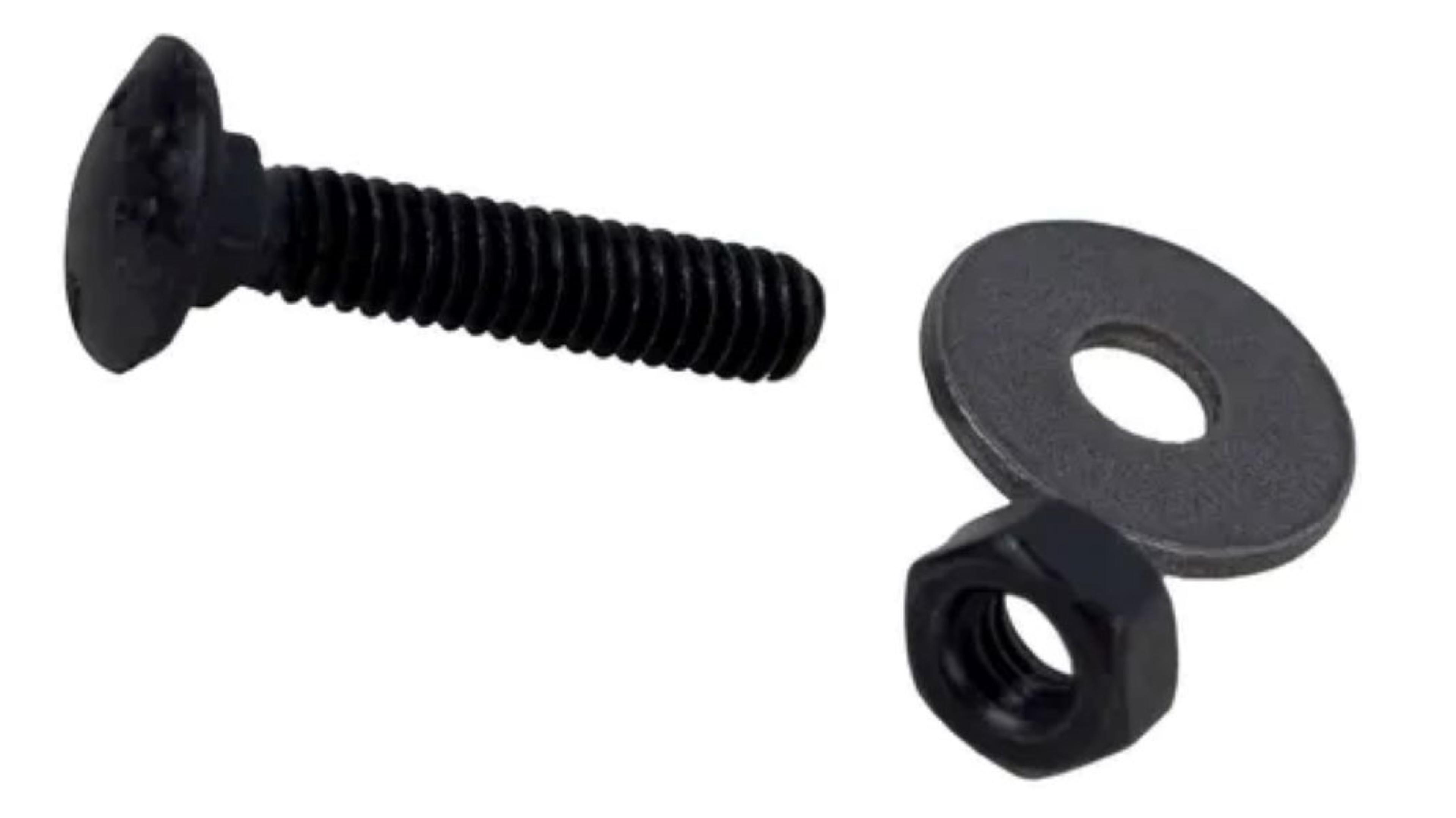Pack Perno Coche 1 /4 x 1 1 /4 Negro Tuerca Y Golilla (100 Un)-0