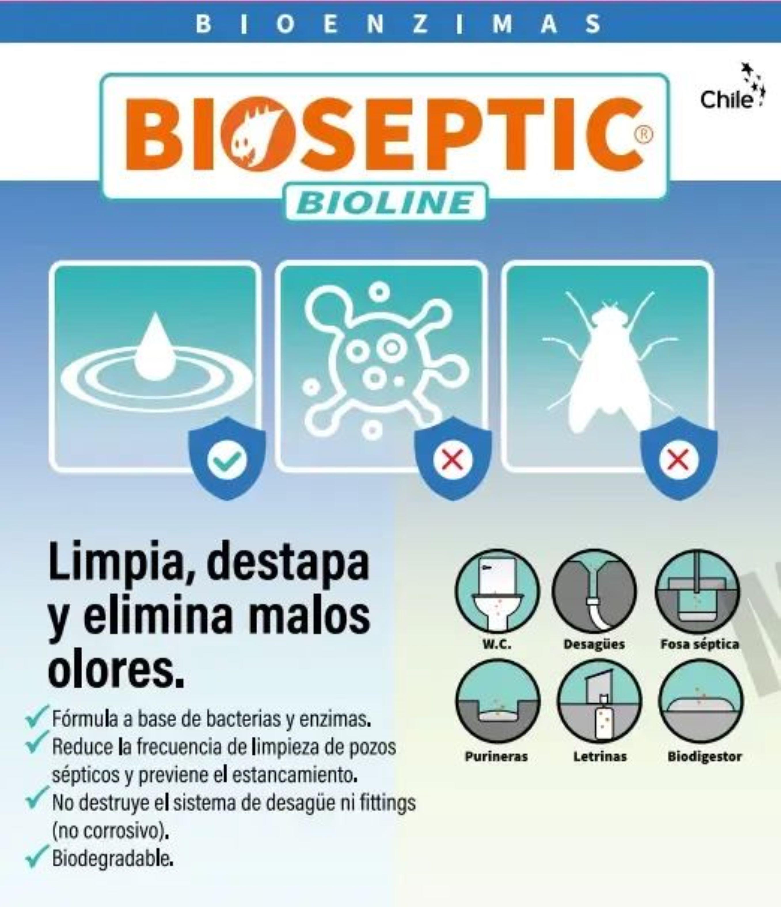 Bioseptic 100 Gr Pack 10 Und bacterias Fosas Septicas-0