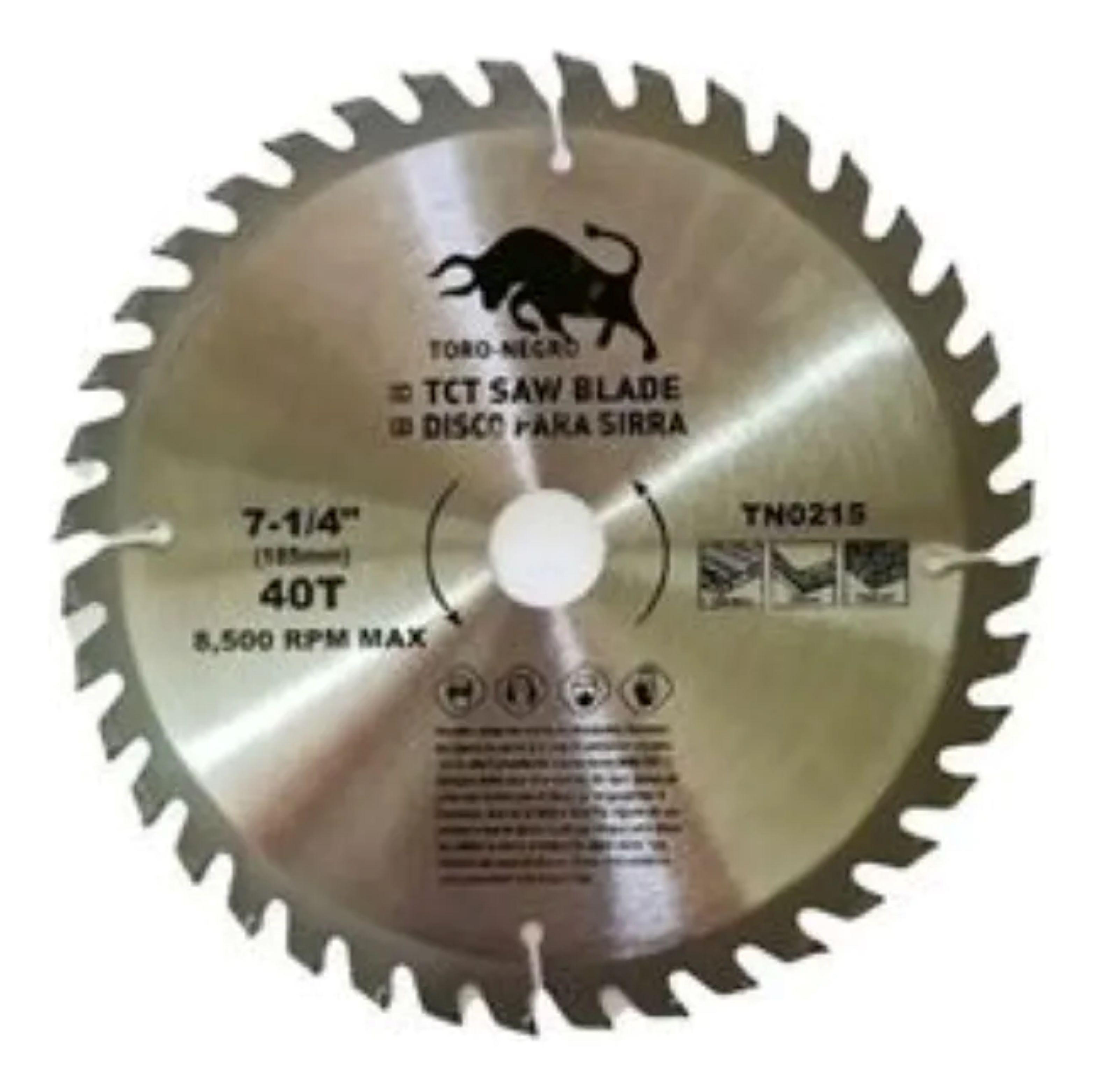 Disco Sierra Circular 7 1 4 Pulgada 40 Dientes Corte Madera Plateado-0