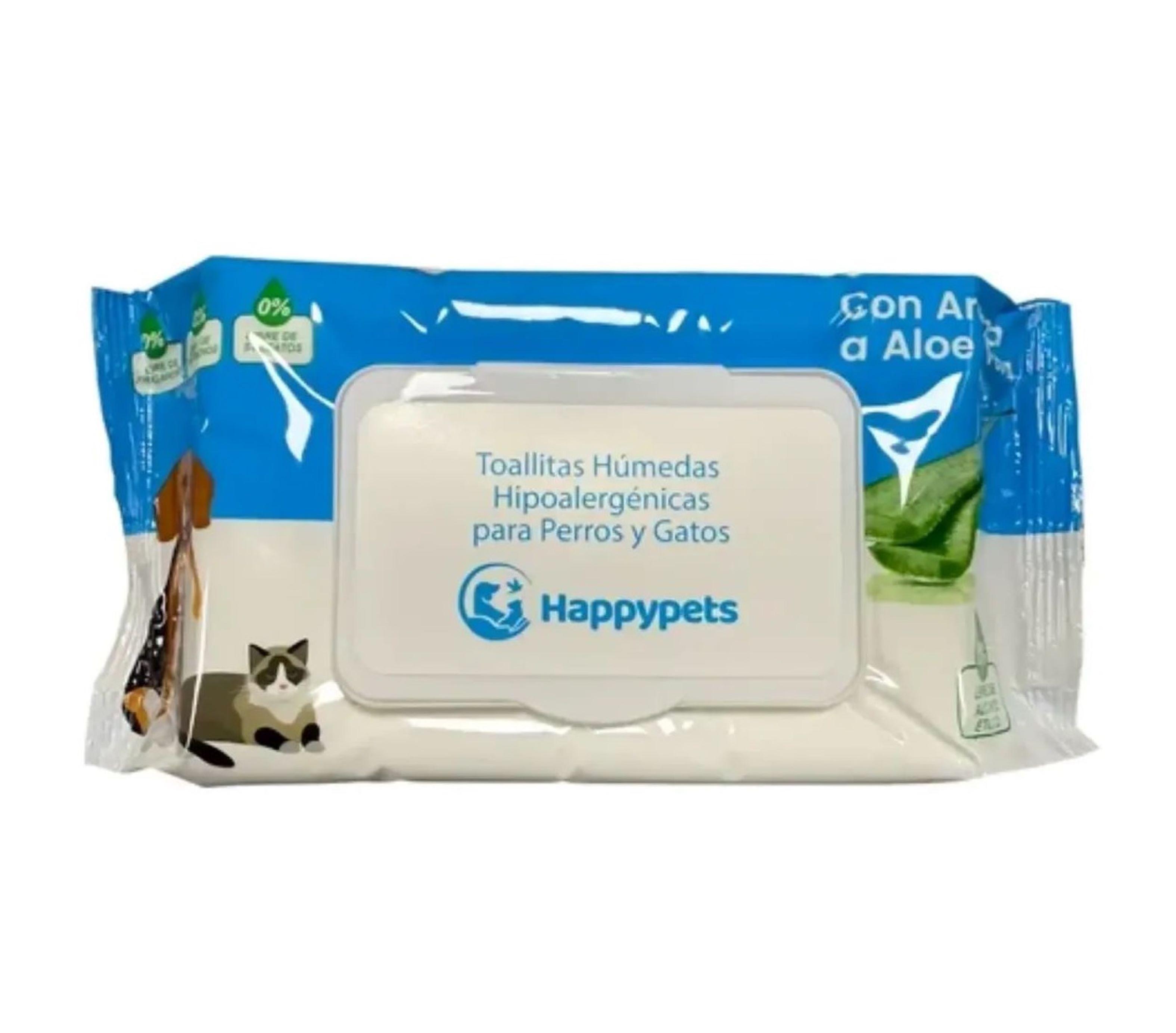 Toallitas Humedas Happy Pets 50un Perros Y Gatos-0