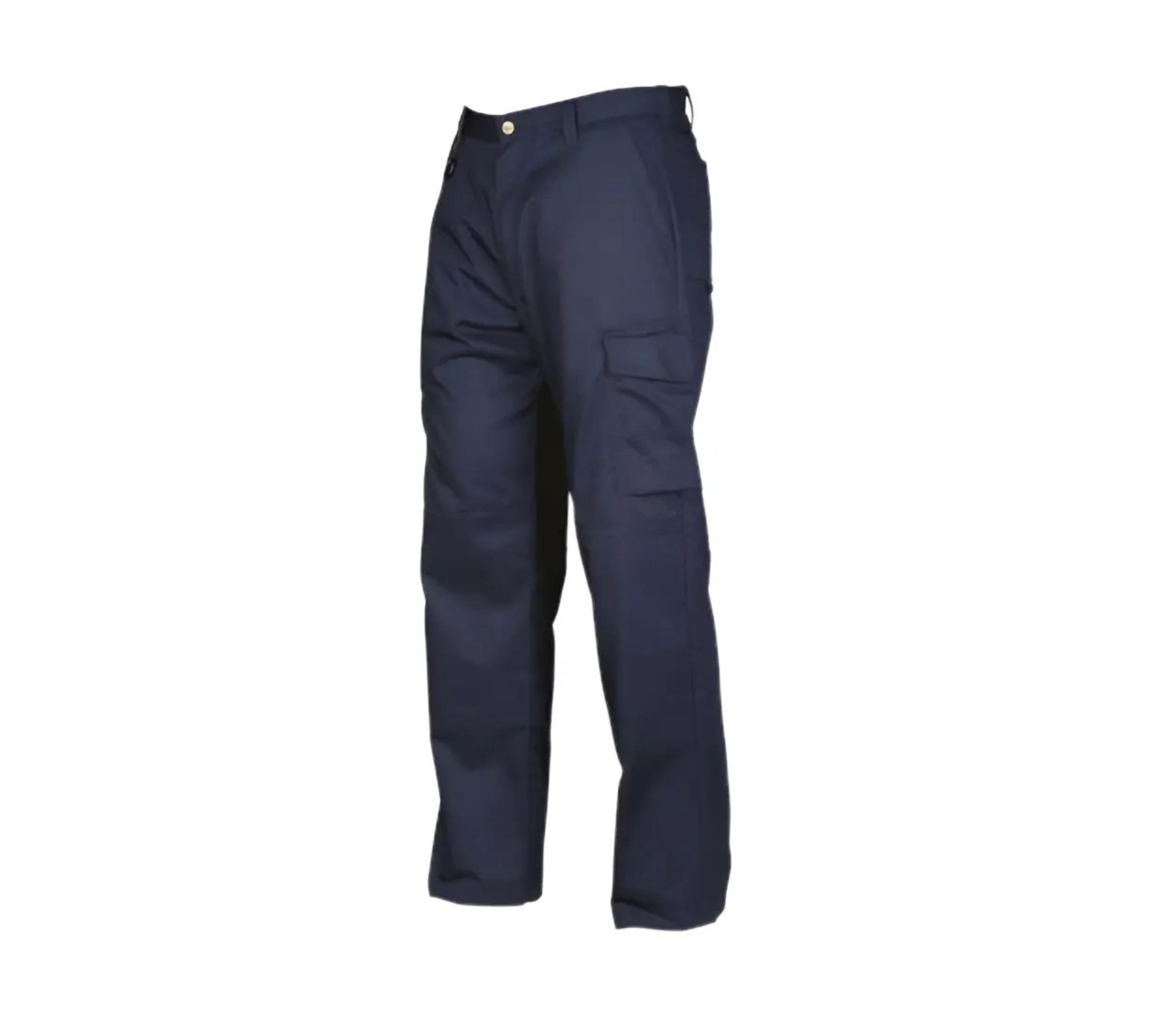 Pantalon Cargo Gabardina Azul Marino Y Negro-0
