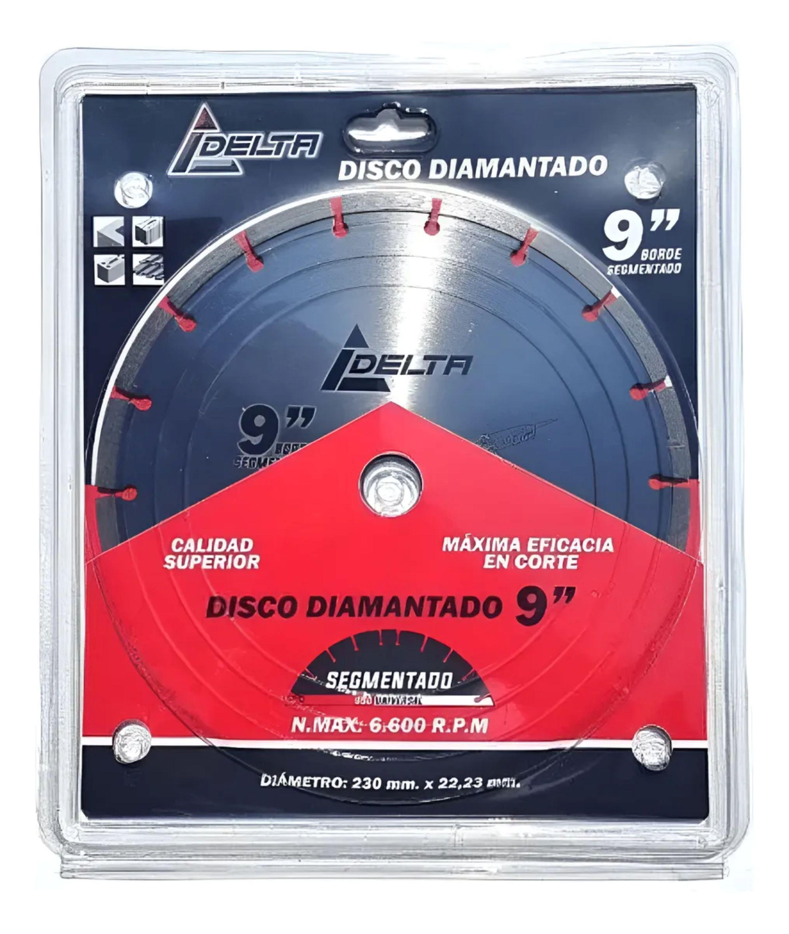 Disco Diamantado Segmentado Delta 9 X 22 23mm Plateado-0