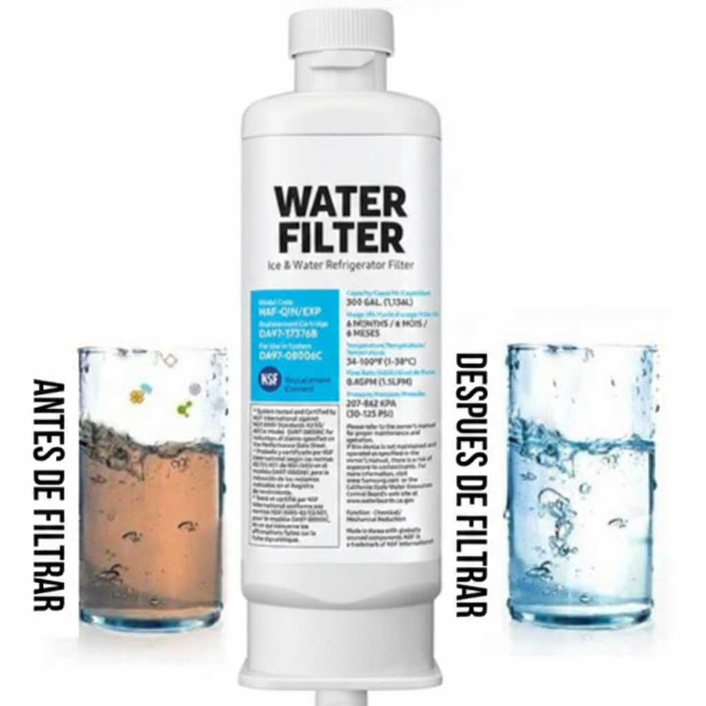 PACK 2 Filtros de agua Da97 17376b para Refrigerador Samsung Family Hub-5