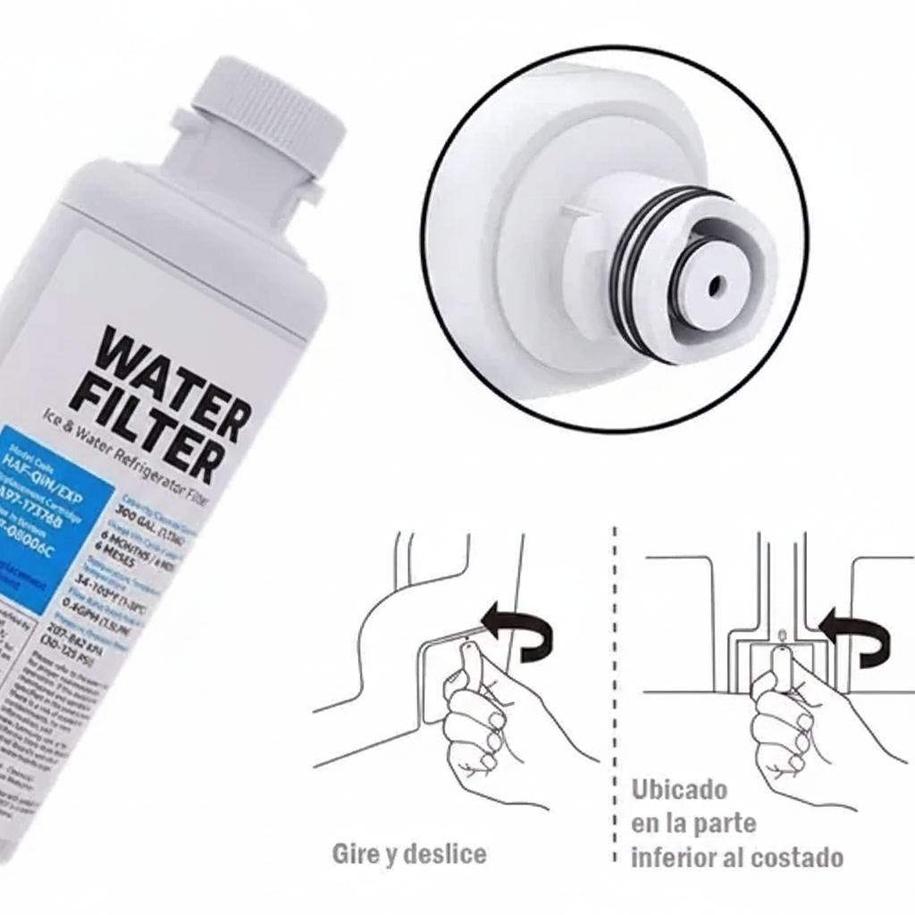 PACK 2 Filtro Da97 08006c Para Refrigerador Samsung Interno-4