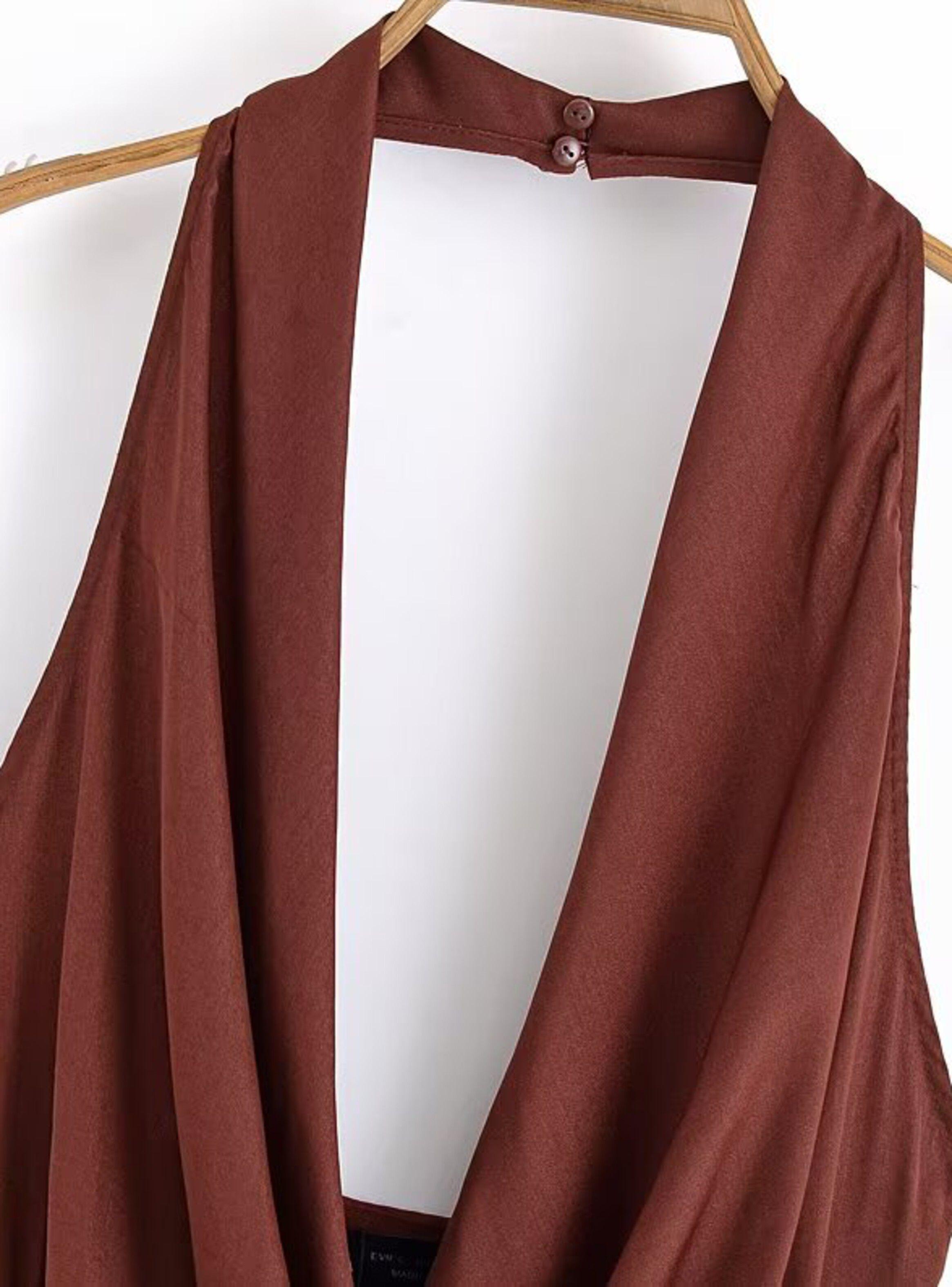 Vestido halter elegante mujer marianna con apliques dorados-3