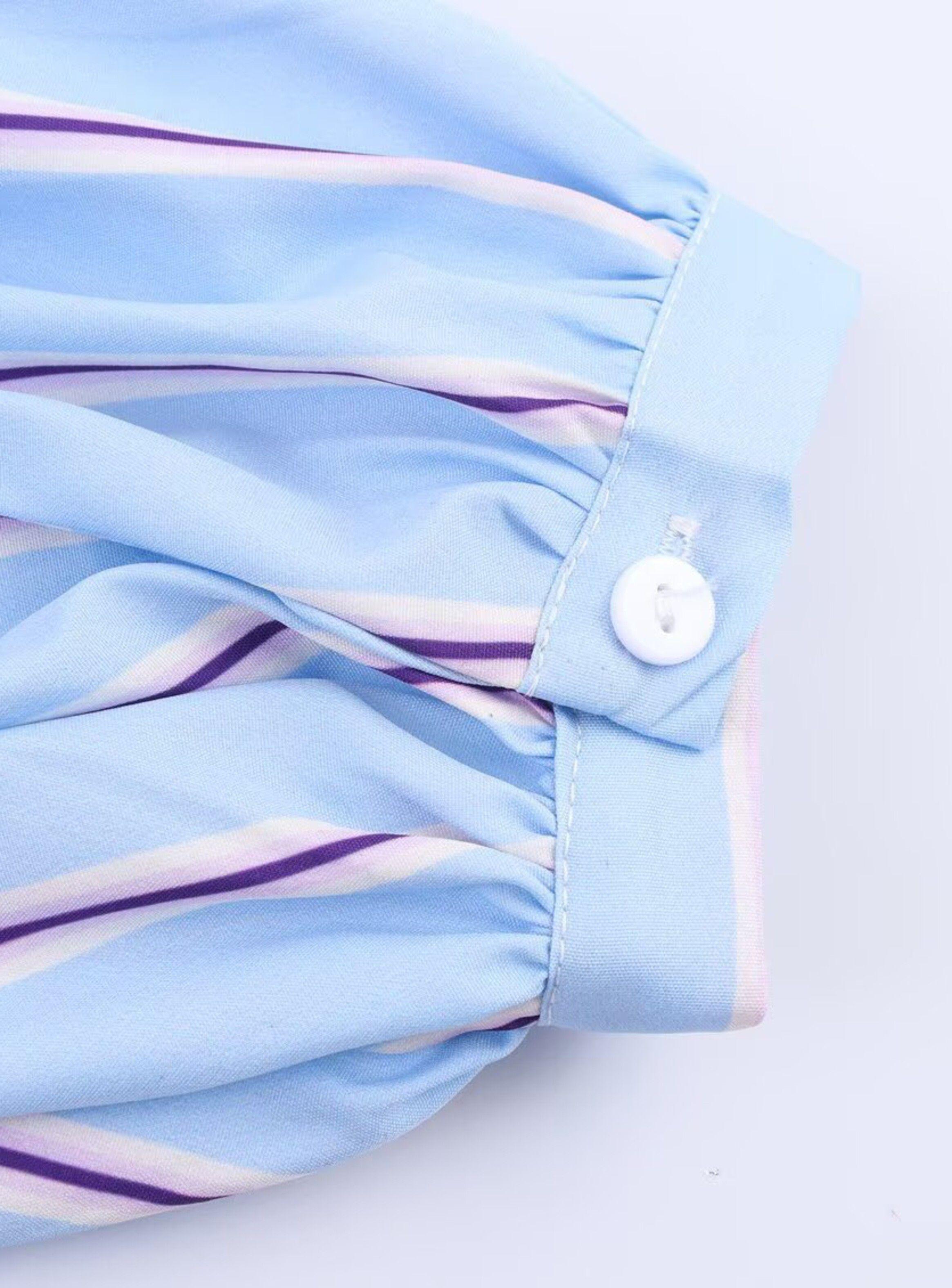 Camisa Lazos Valeria Celeste Mujer-2