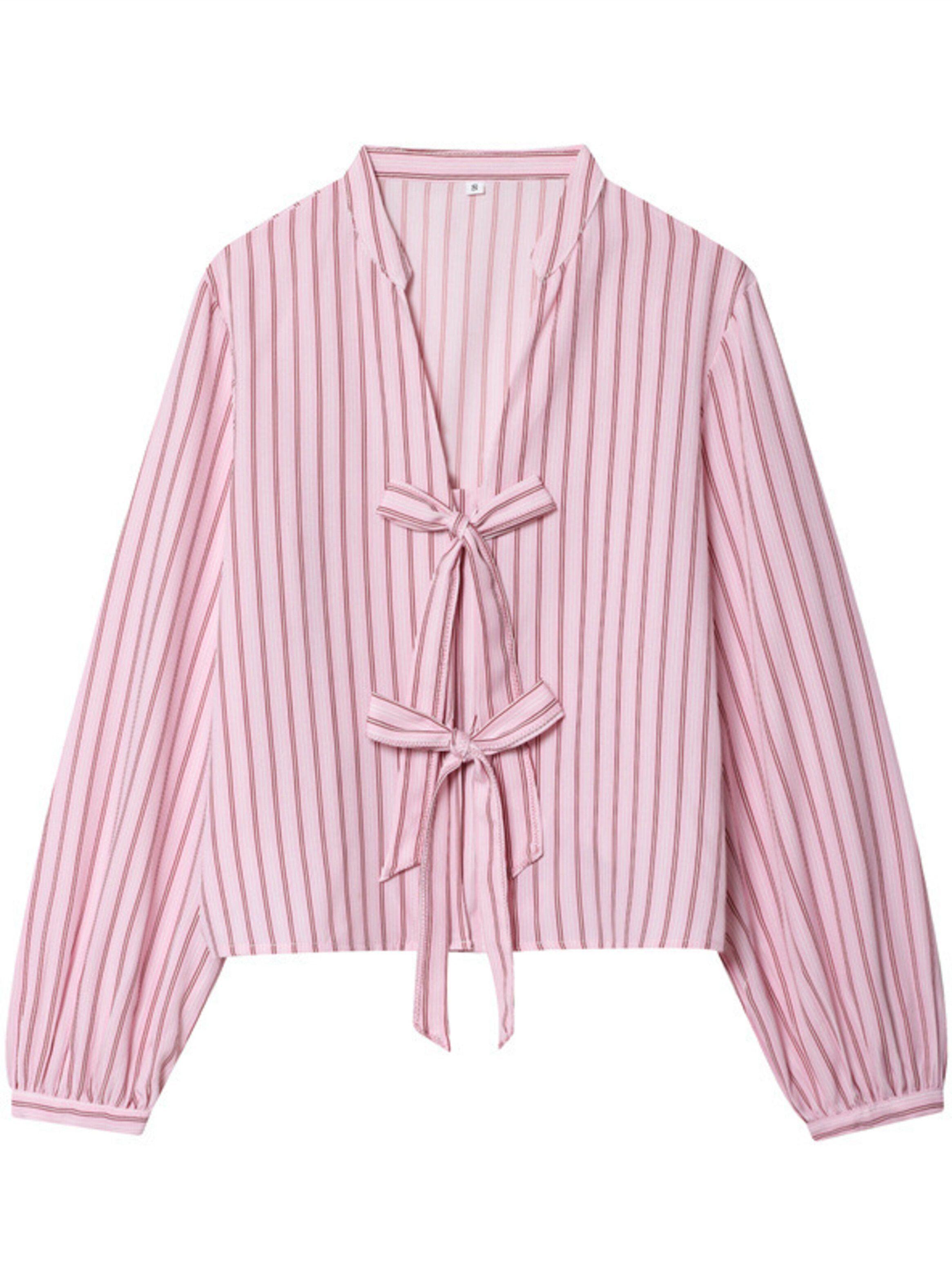 Camisa Lazos Valeria Celeste Mujer-0