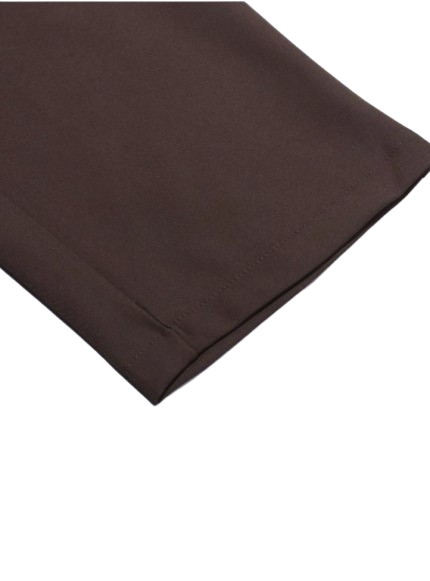 Pantalon Zara Ancho Mujer Cinturón Beige-4