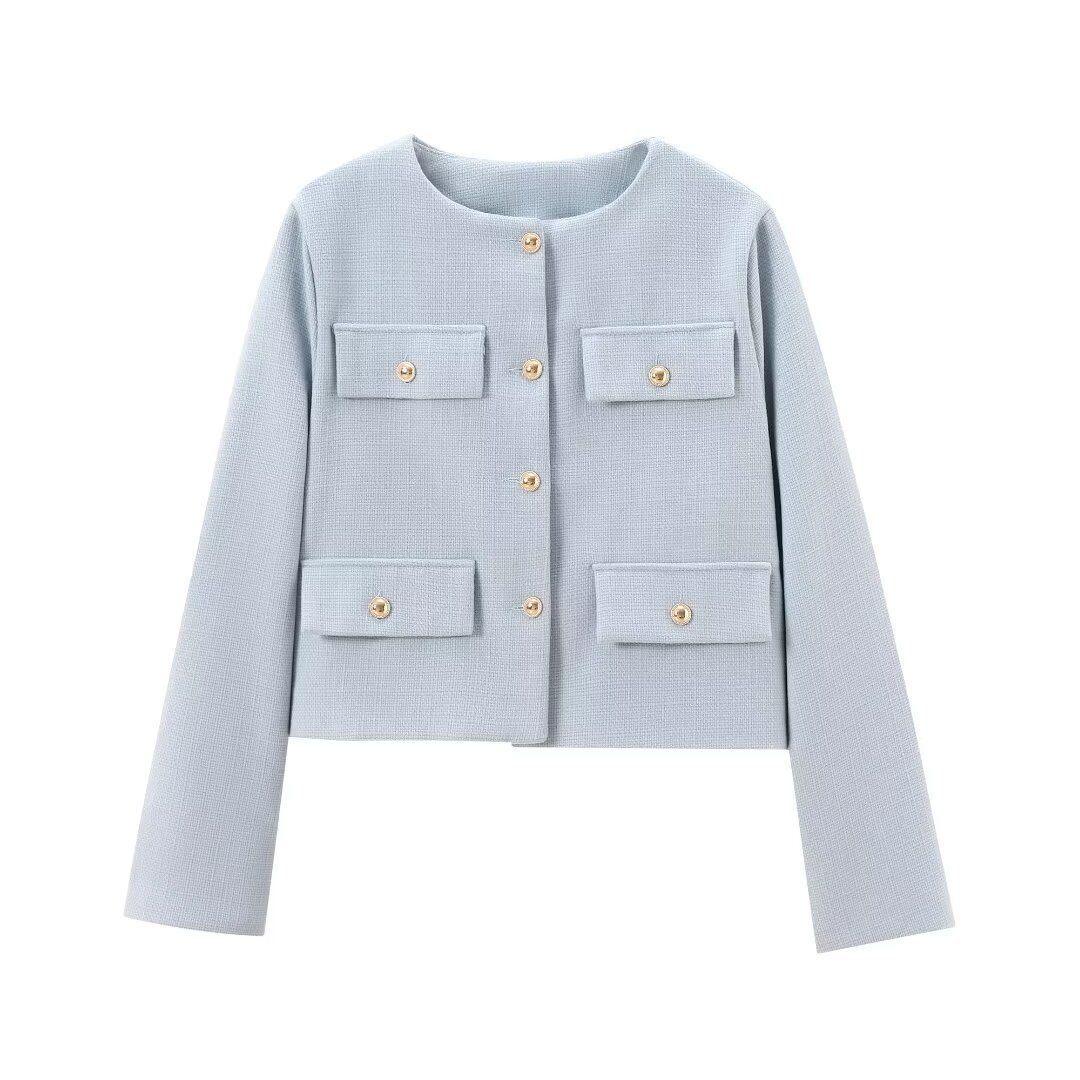 Blazer Fiorella Estructura Rosa-0