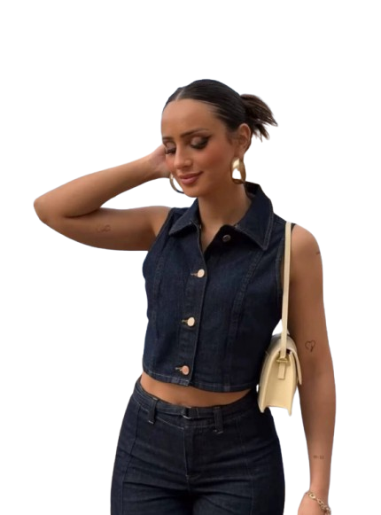 Conjunto Denim de Mujer Évora Azul Oscuro-3