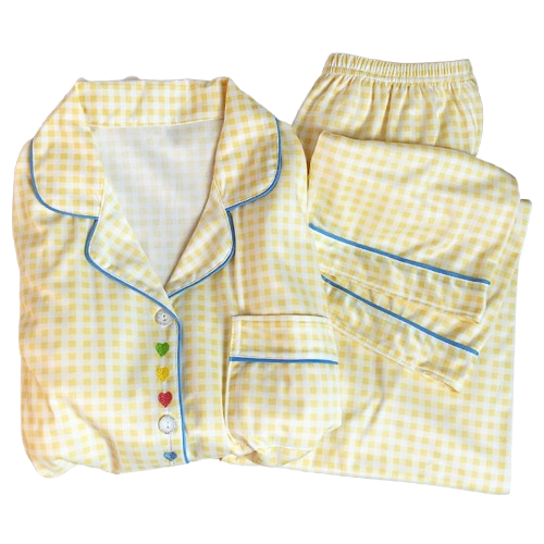 Pijama Aurelia Amarillo Cuadrille Mujer -2