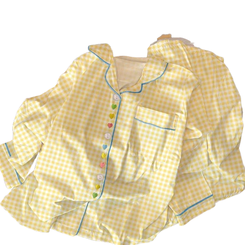 Pijama Aurelia Amarillo Cuadrille Mujer -4