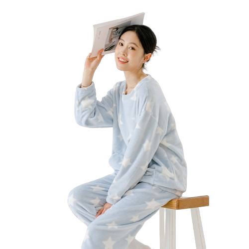 Pijama Rina Polar Celeste -3