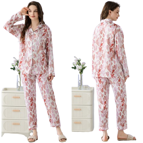 Pijama Luciana Corazones Mujer-4