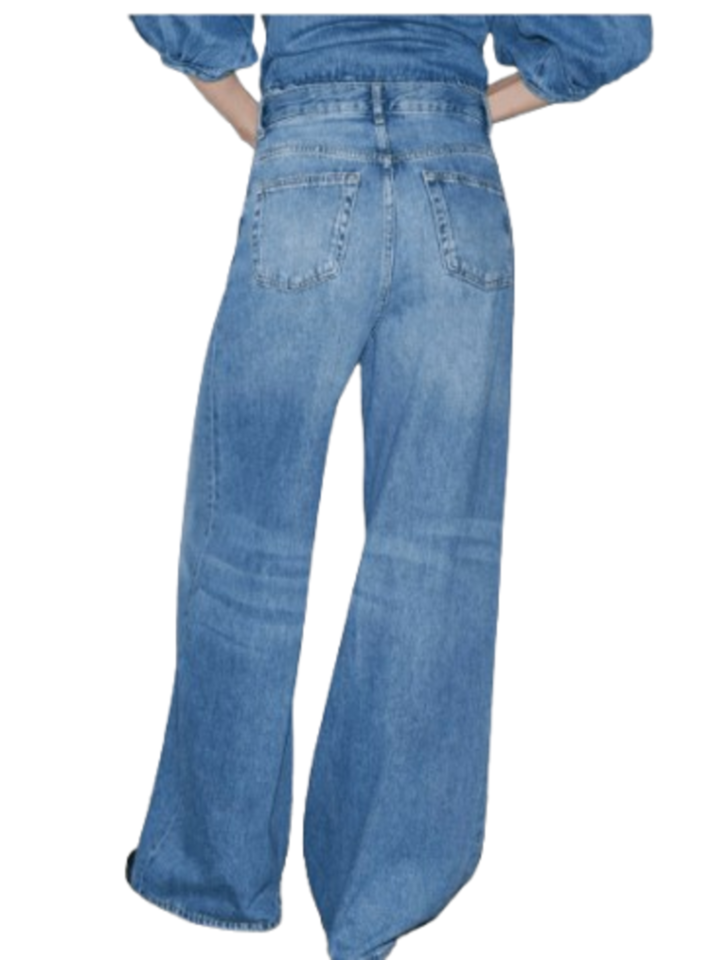 Jeans Wide leg Vélisse Azul Marino Mujer-2