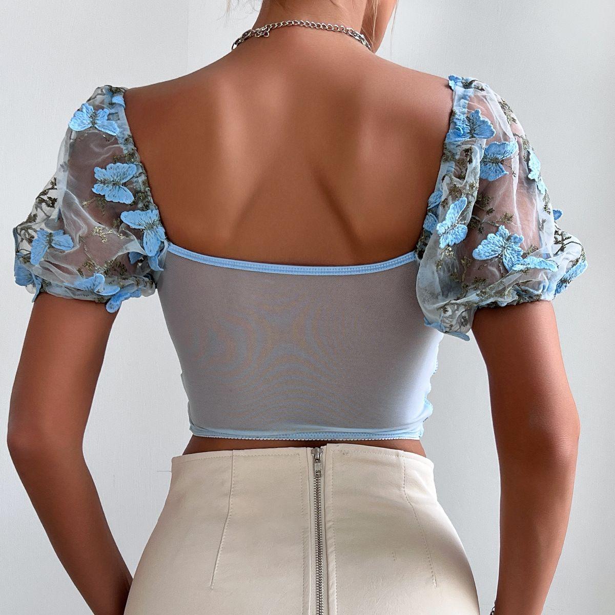 TOP CORSET FLORAL BLUE-2