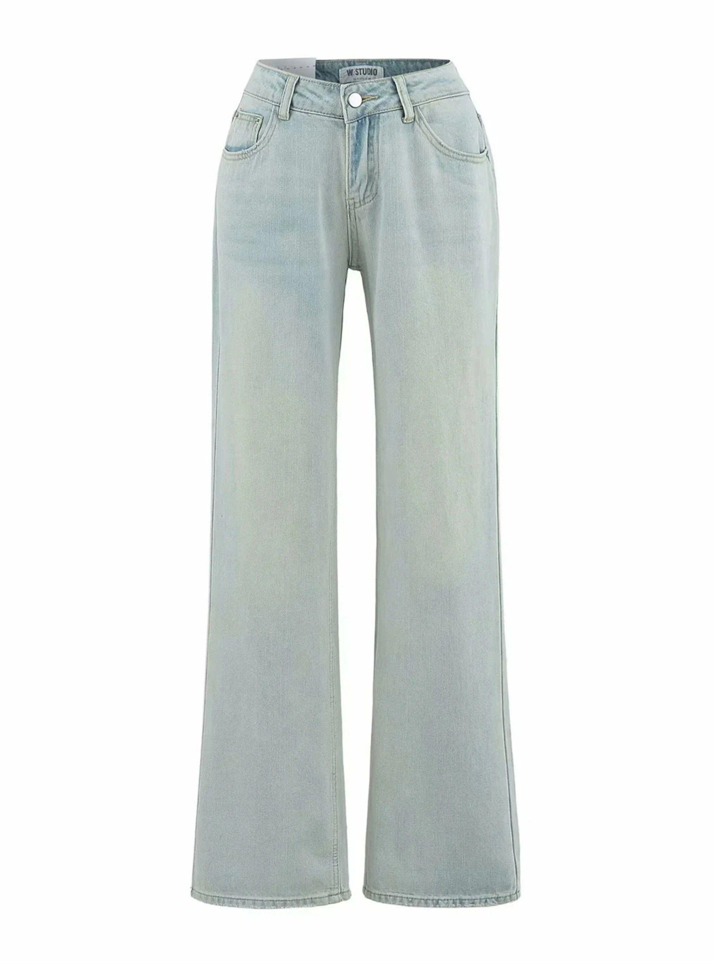 Jeans Wide leg Flaviana Azul -2
