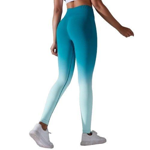 Leggings Licra Buzo Degrades Turquesa -2